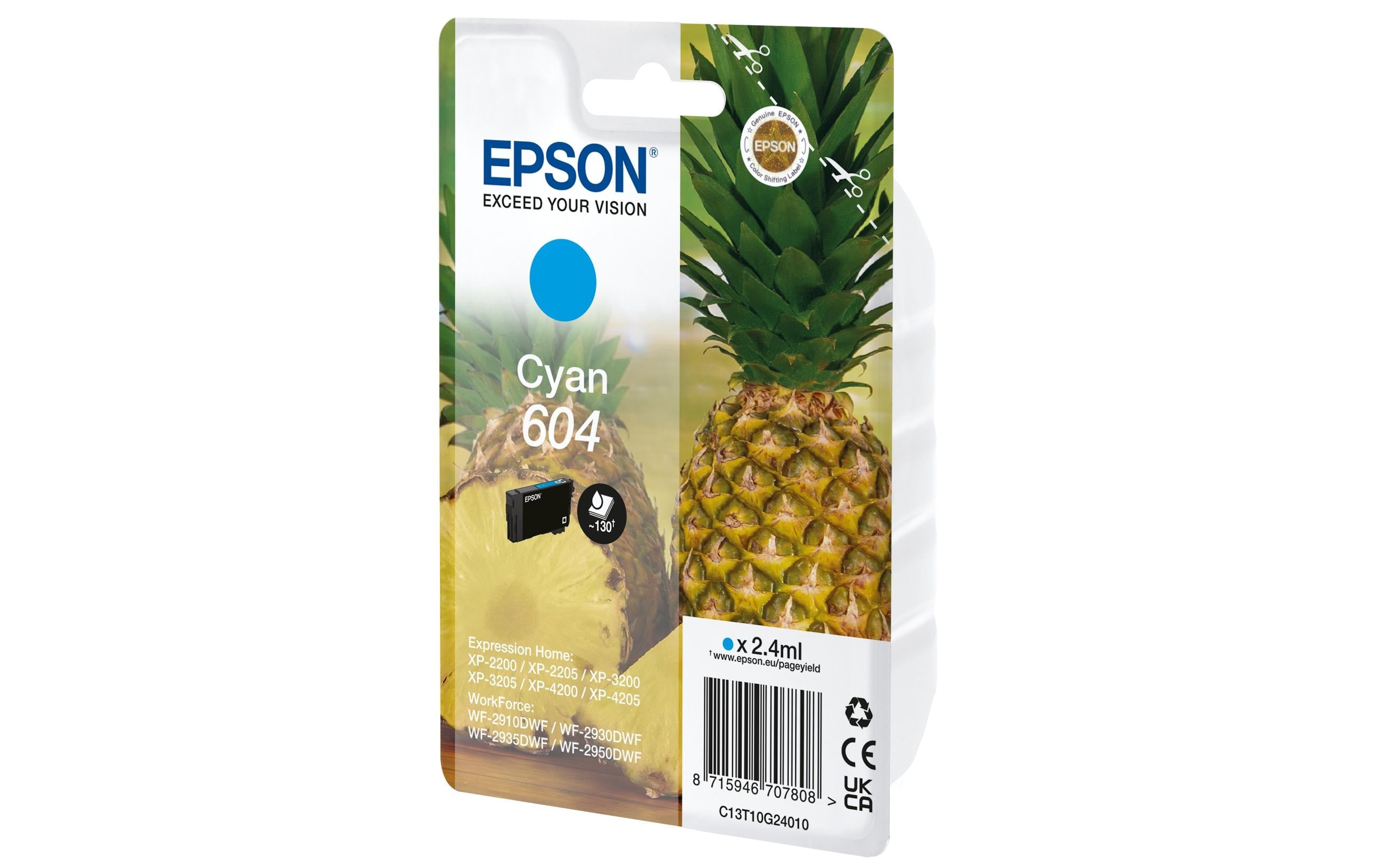 Epson Tinte Nr. 604 / C13T10G24010 Cyan