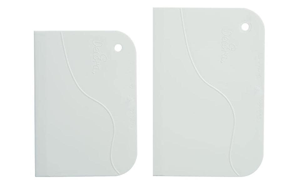 Decora Teigschaber 2 Stück, Weiss