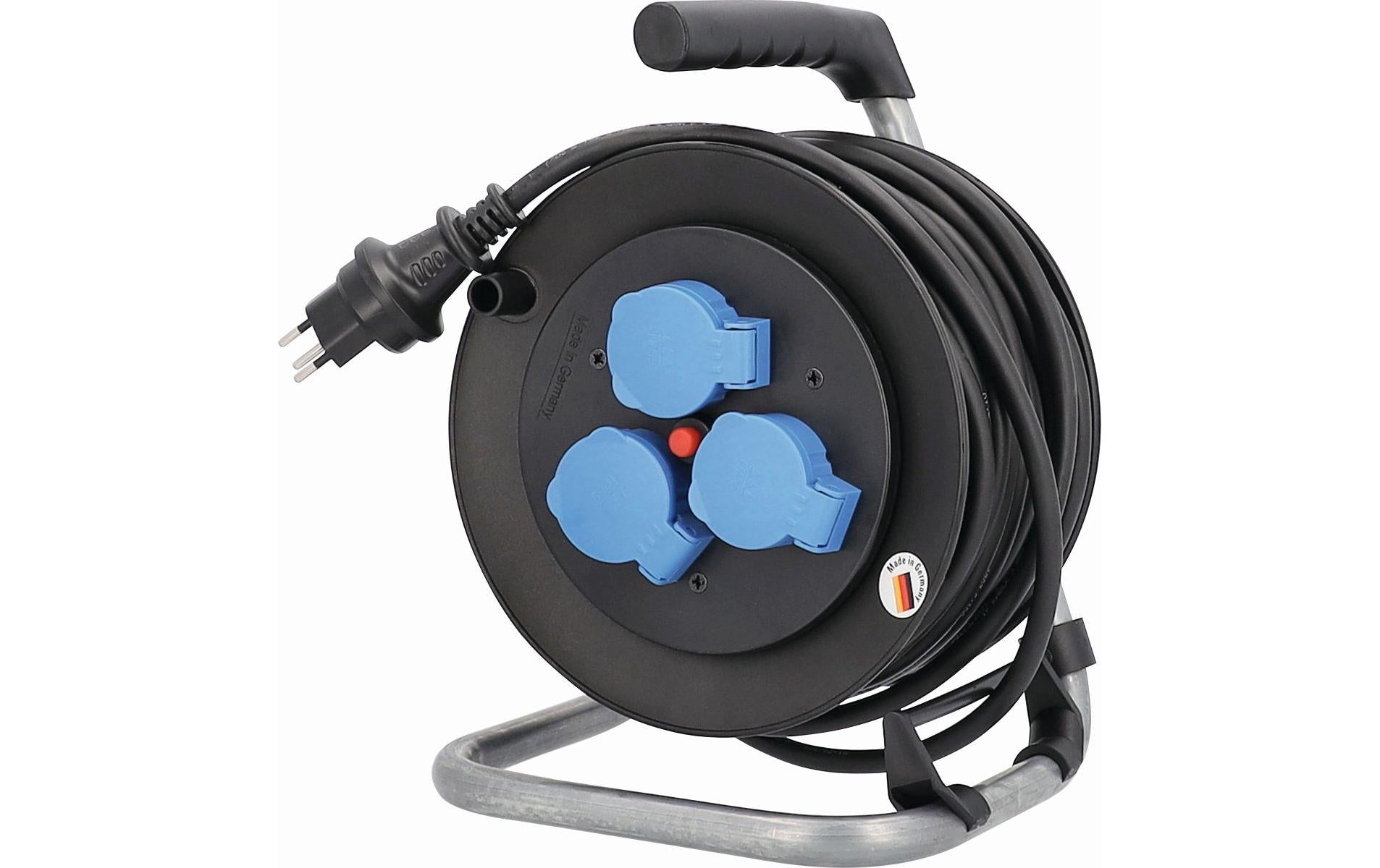 Elbro Kabelrolle 25 m 3x T13, IP55, Schwarz