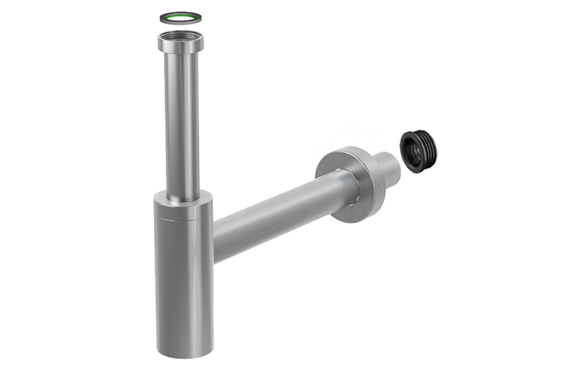 diaqua® Lavabosiphon Profi-Line 1 1/4 x Ø 40 mm, Gebürstet