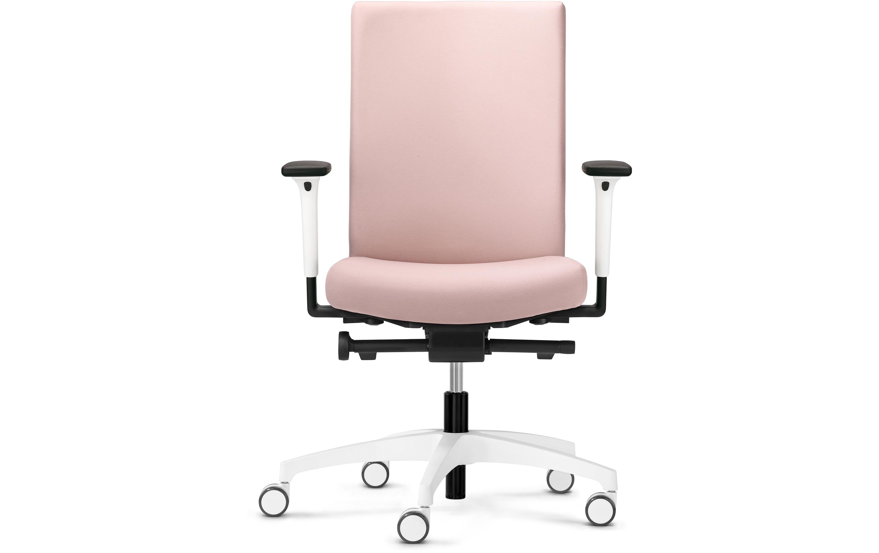 Dauphin Bürostuhl Just Evo Cozy mit Polsterrücken, Pink