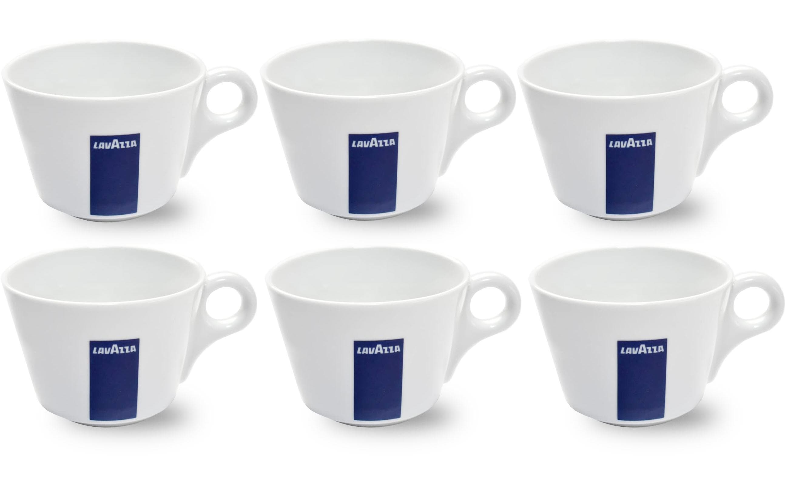 Lavazza Cappuccinotasse America 250 ml, 6 Stück, Weiss