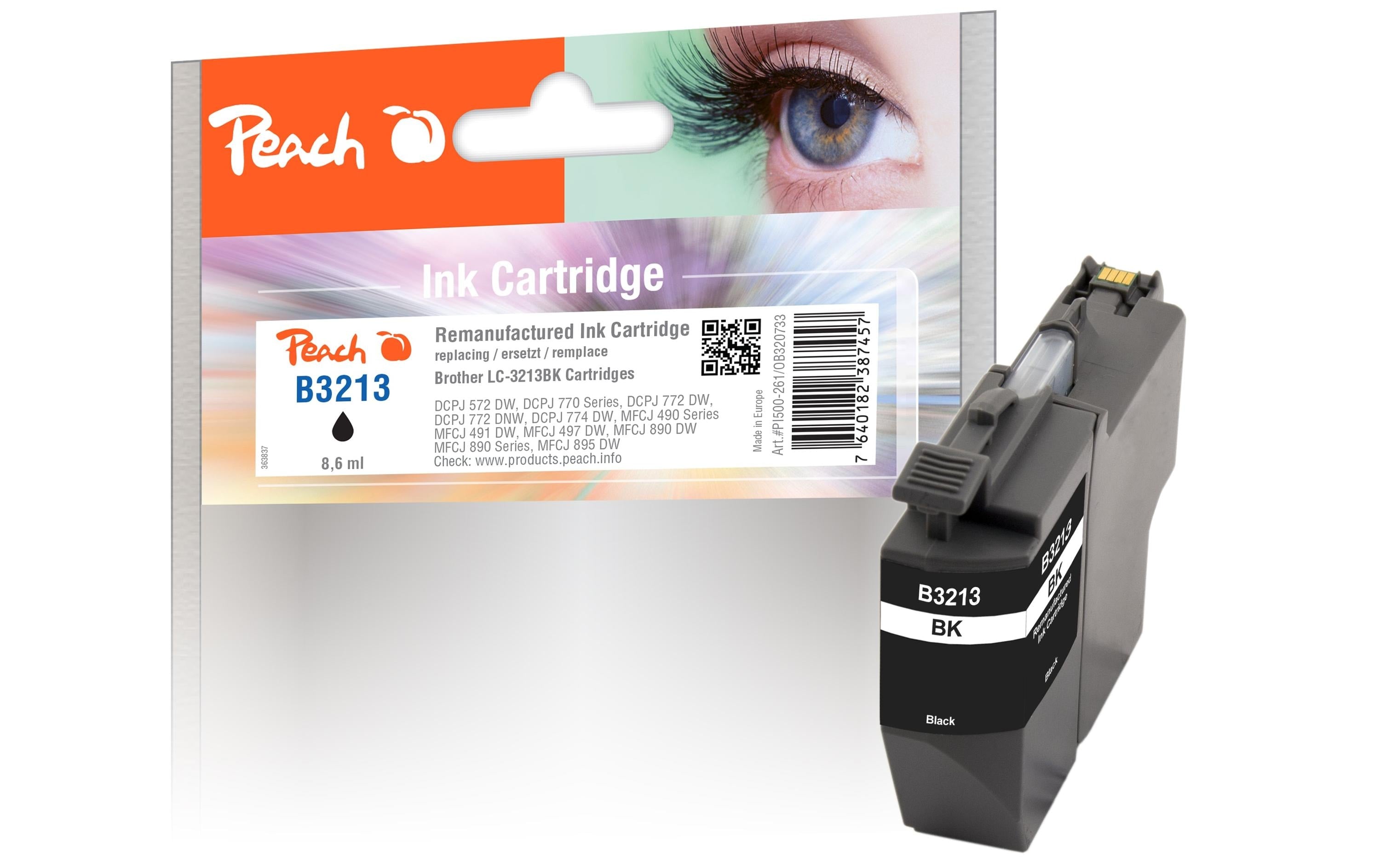 Peach Tinte Brother LC-3213 XL Black
