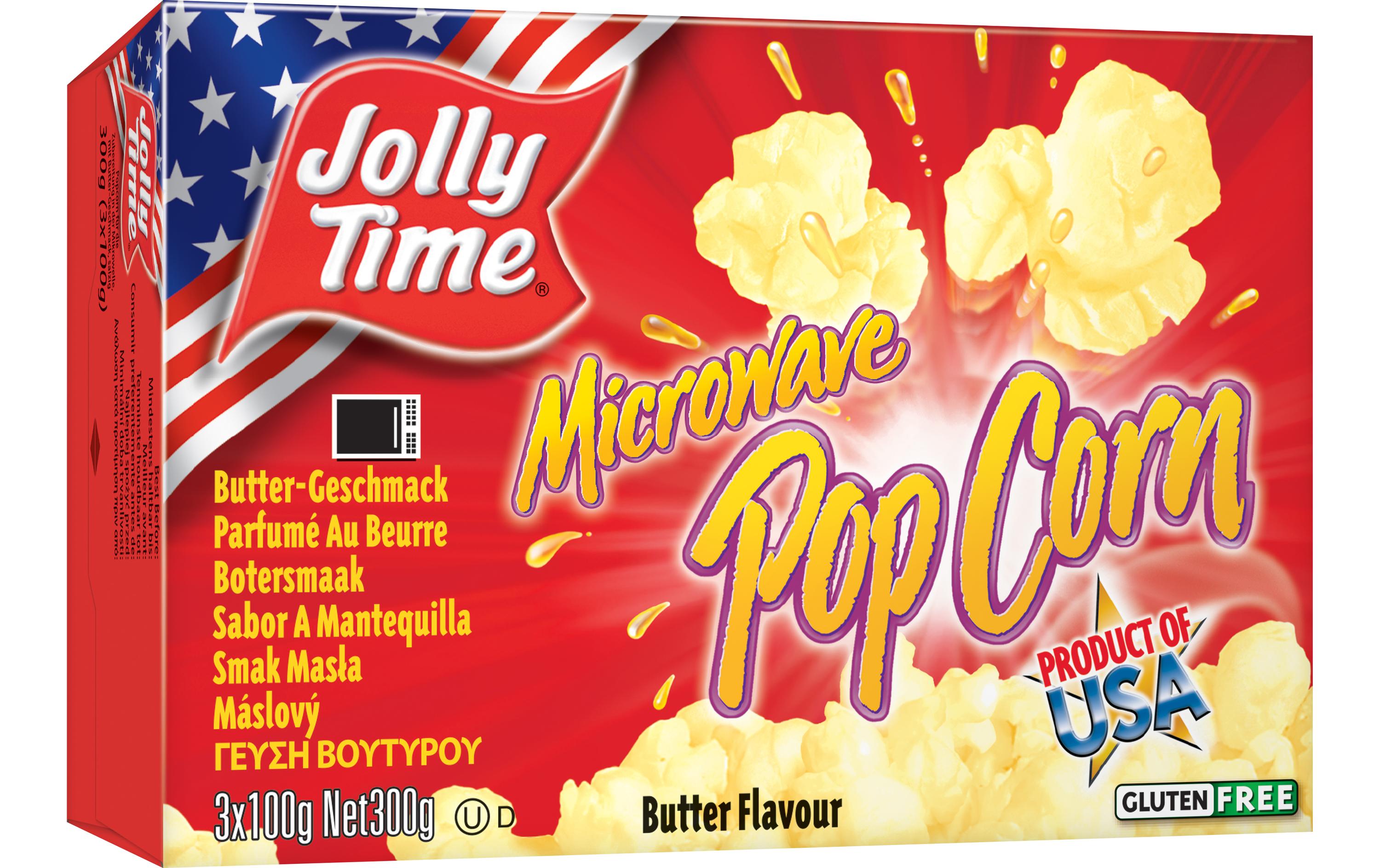 Jolly Time Mikrowellen Pop Corn Butteraroma 3 x 100 g