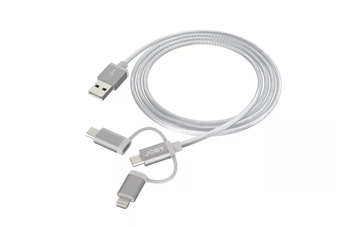 Joby USB 2.0-Kabel USB A - Lightning/Micro-USB B/USB C 1.2 m