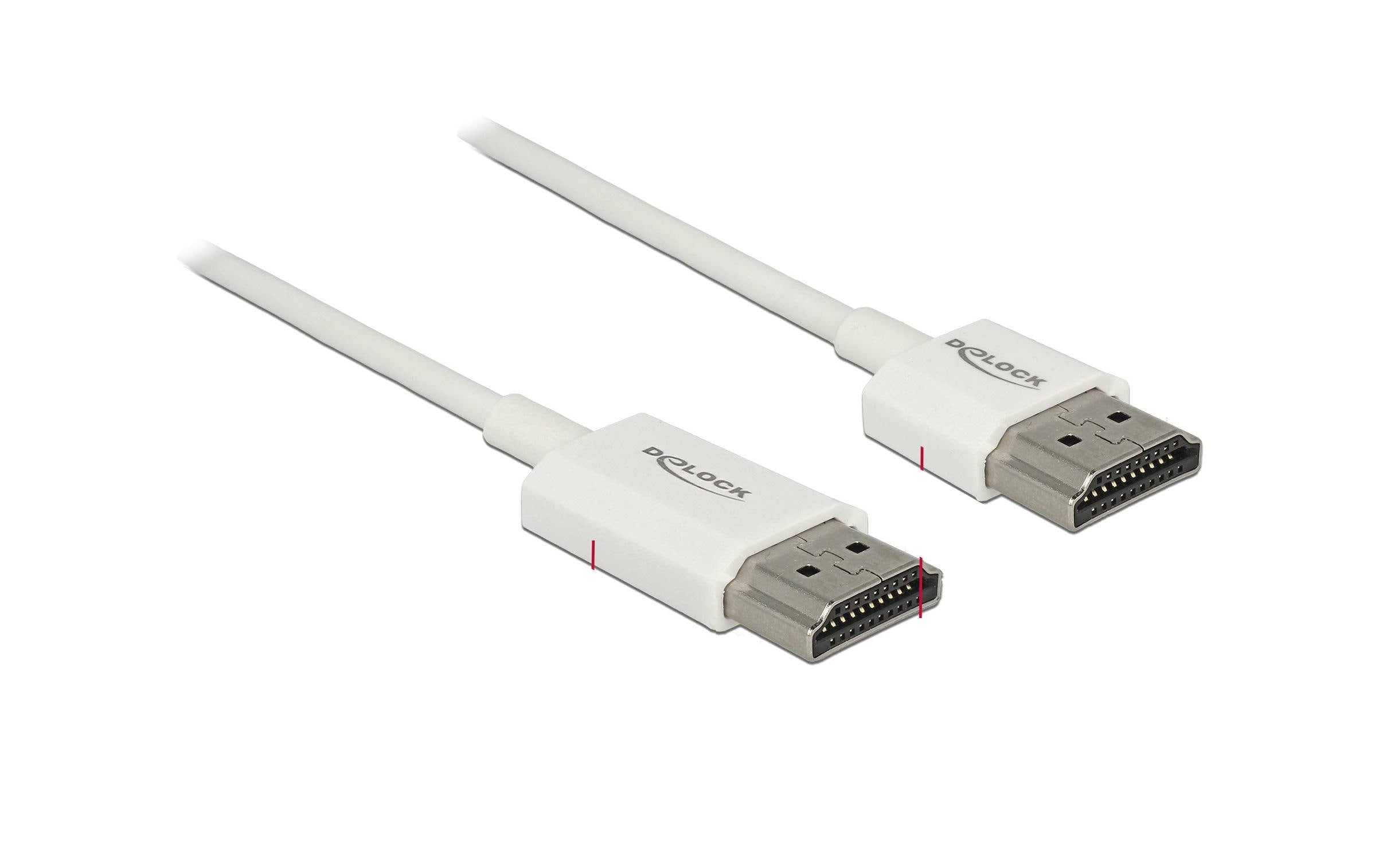 Delock Kabel 4K 60Hz HDMI - HDMI, 3 m, Weiss