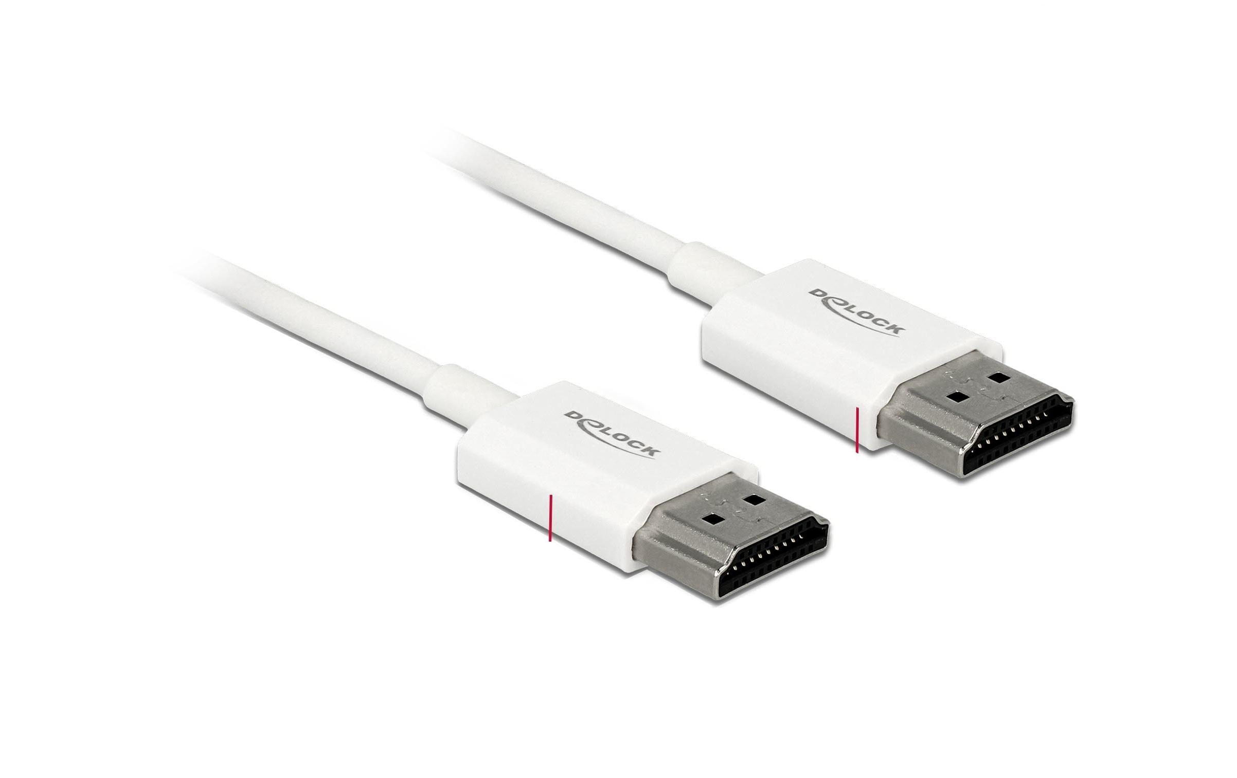 Delock Kabel 4K 60Hz HDMI - HDMI, 4.5 m, Weiss