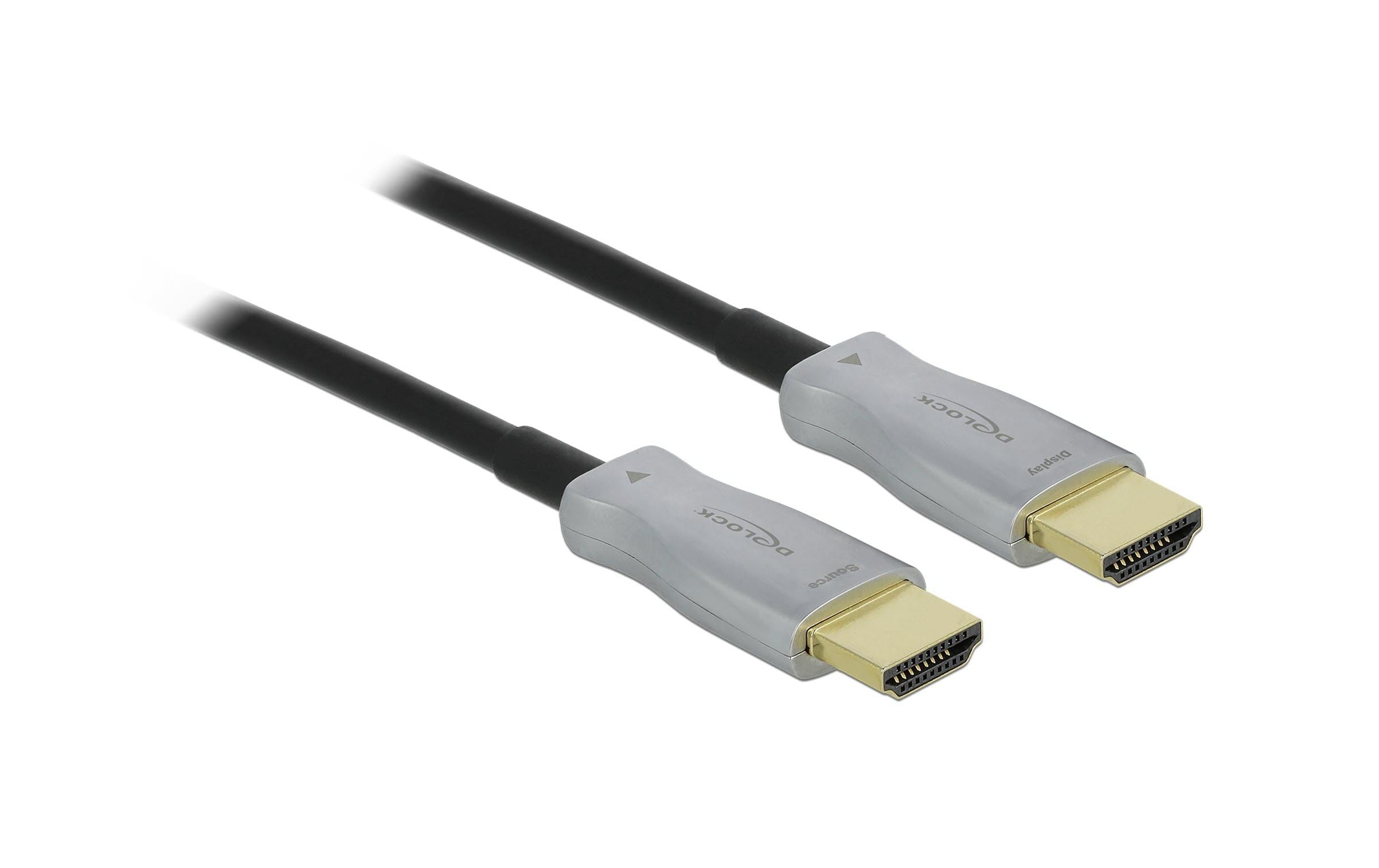 Delock Optisches Kabel 4K 60Hz HDMI - HDMI, 25 m, Schwarz