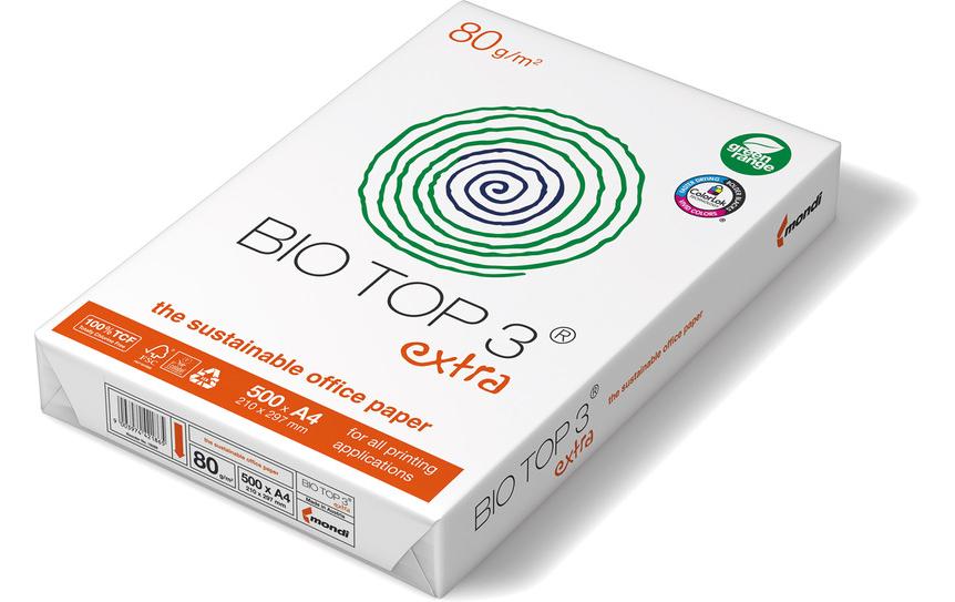 Bio Top Zeichenpapier Bio Top 3 A4, 250 g/m², 100 Blatt