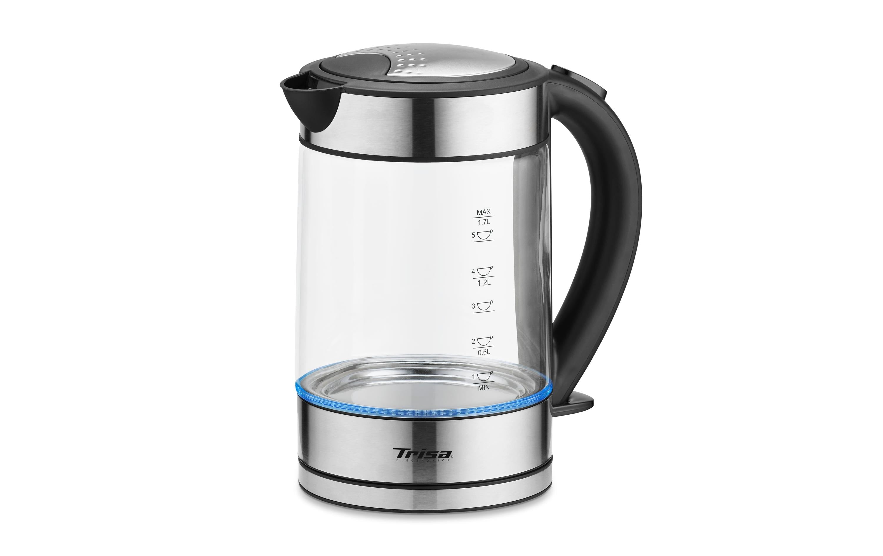Trisa Wasserkocher Compact Boil W5669 1.7 l, Edelstahl/Transparent