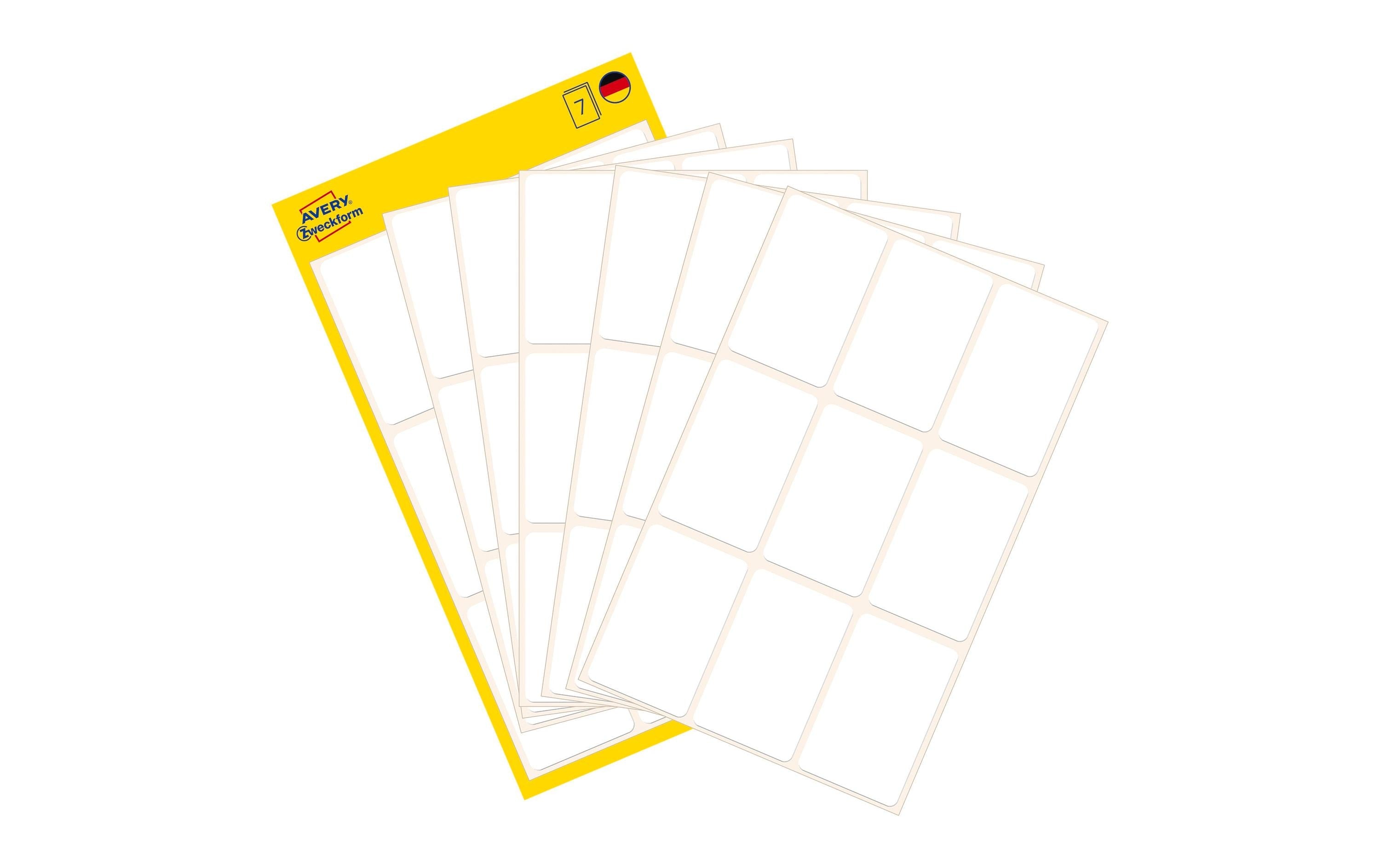 Avery Zweckform Vielzweck-Etiketten 38 x 24 mm, 7 Blatt