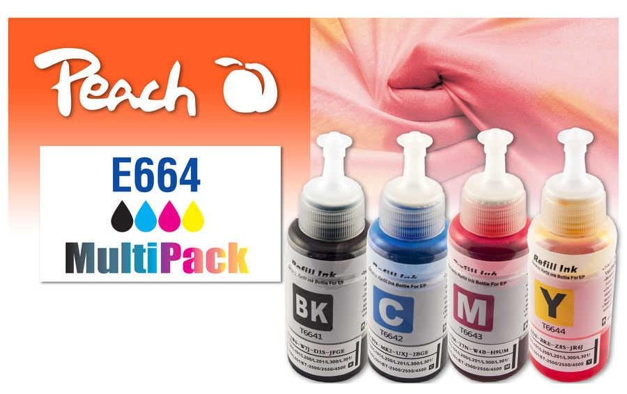 Peach Tinte Canon  CISS T664640 Multi-Pack C, M, Y, BK
