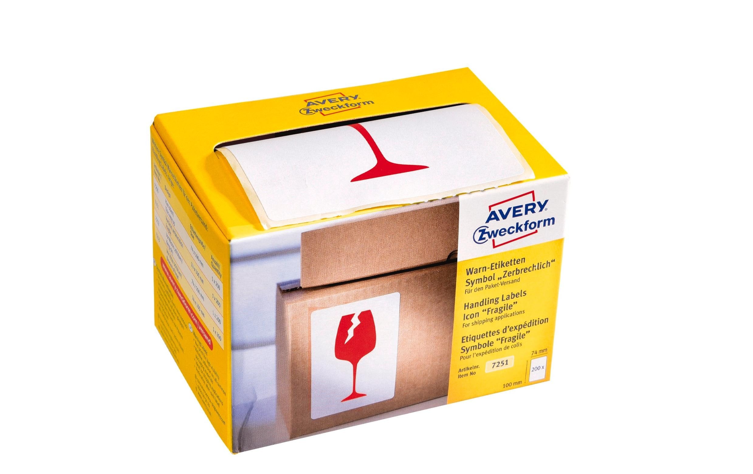 Avery Zweckform Versand-Etiketten 74 x 100 mm, 1 Blatt