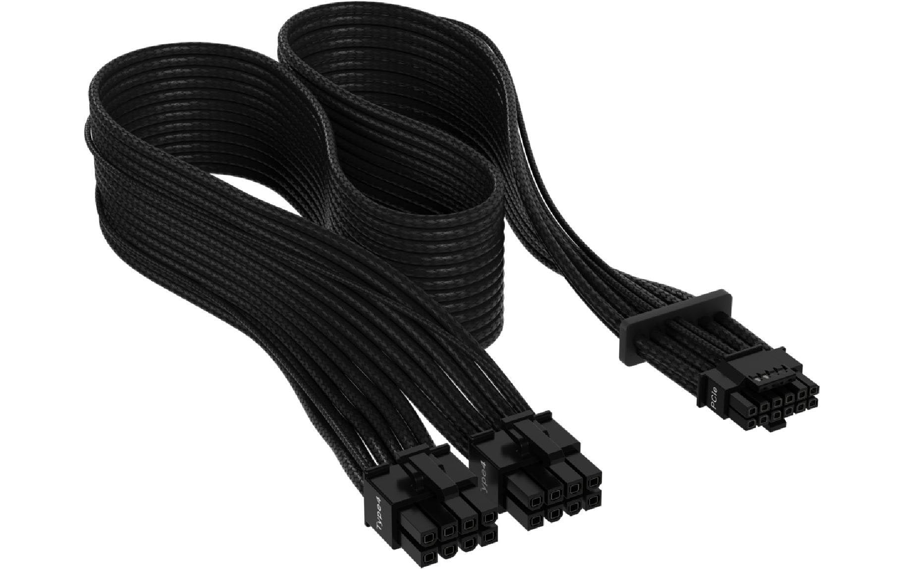 Corsair Premium 12+4-Pin 12VHPWR 600 W Kabel Schwarz
