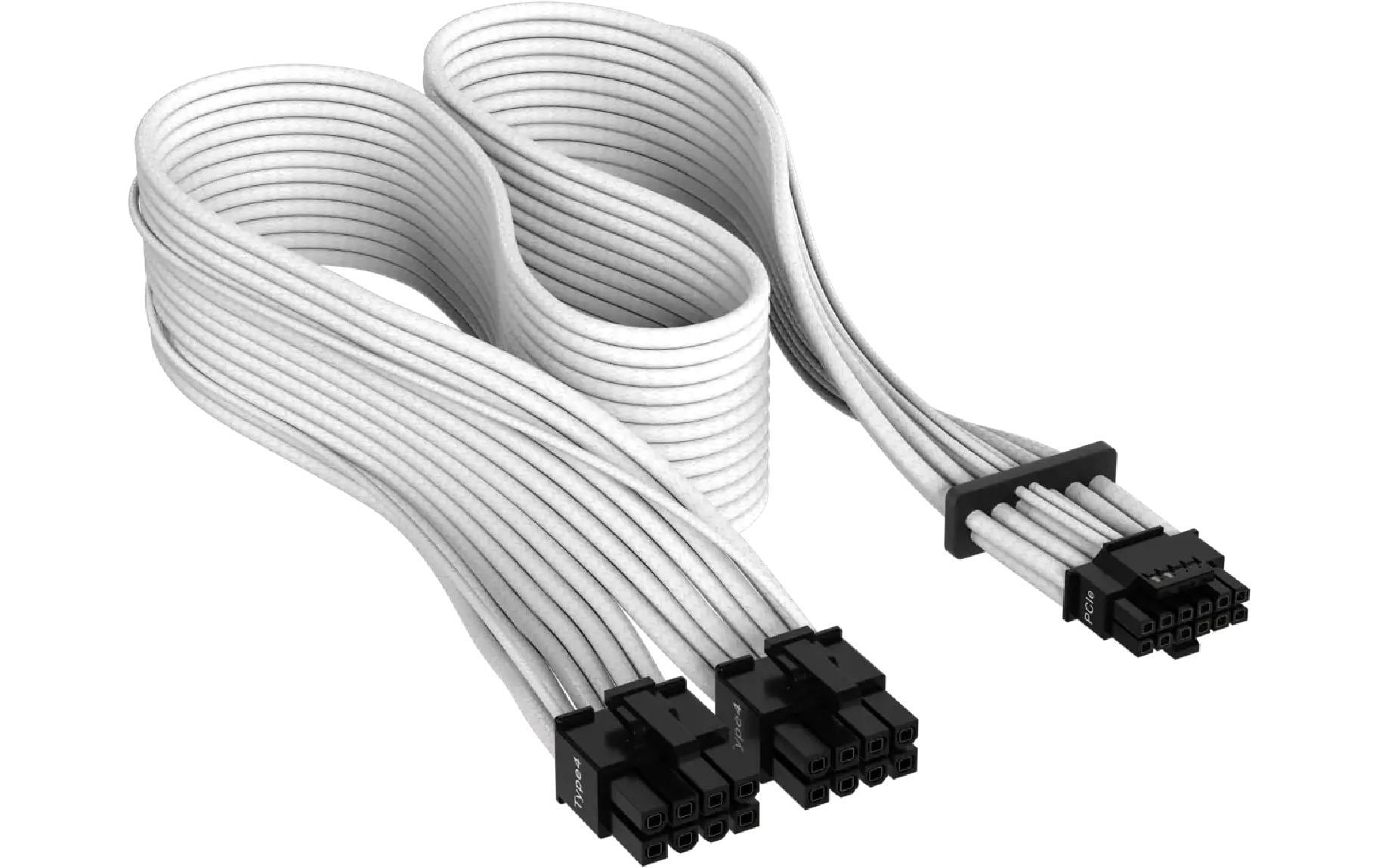 Corsair Premium 12+4-Pin 12VHPWR 600 W Kabel Weiss