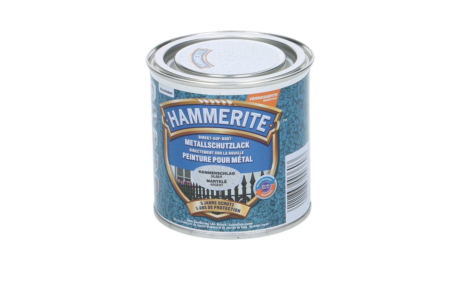 Hammerite Metall-Schutzlack HS Silber, 250 ml