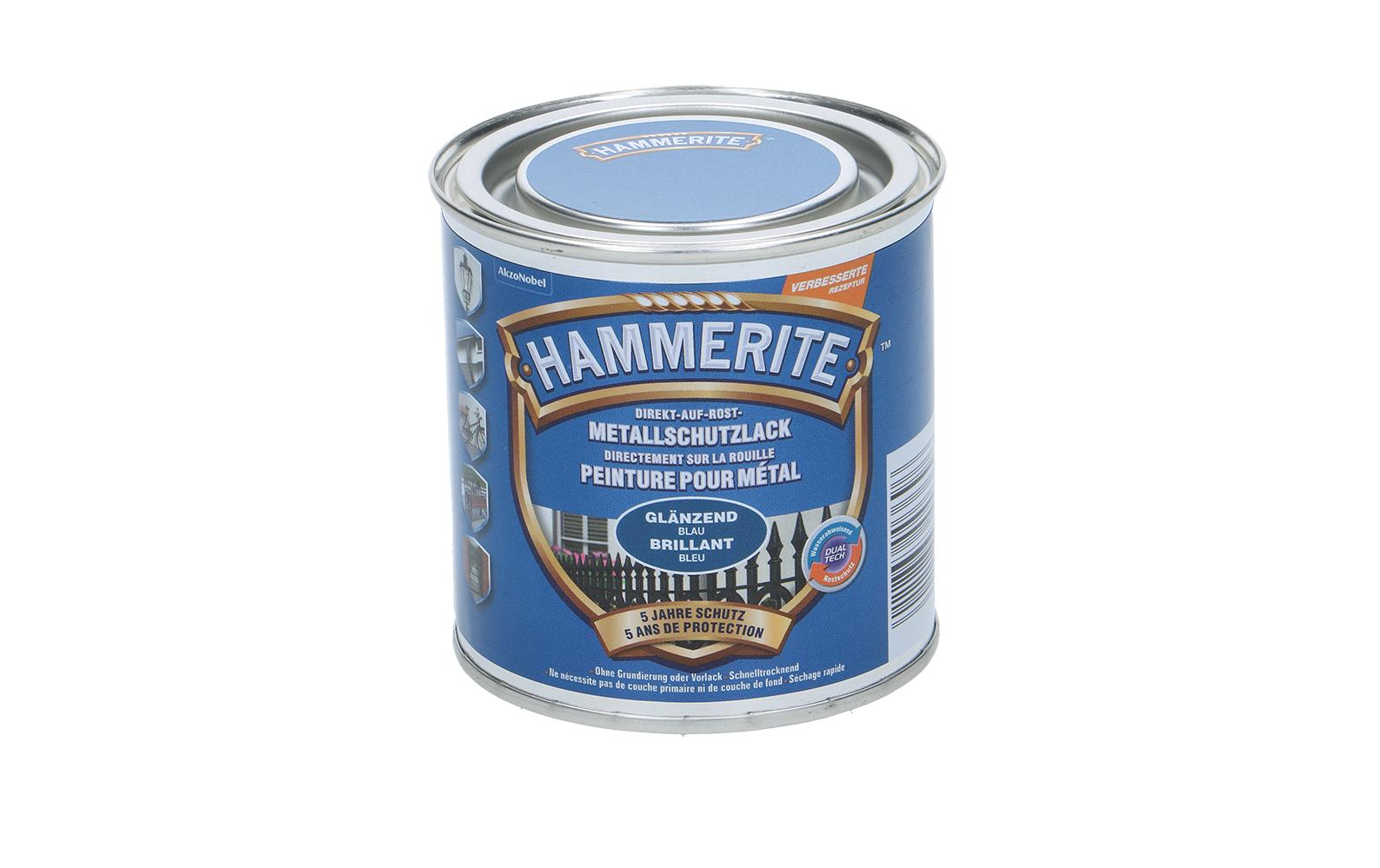Hammerite Metall-Schutzlack HG Blau, 250 ml