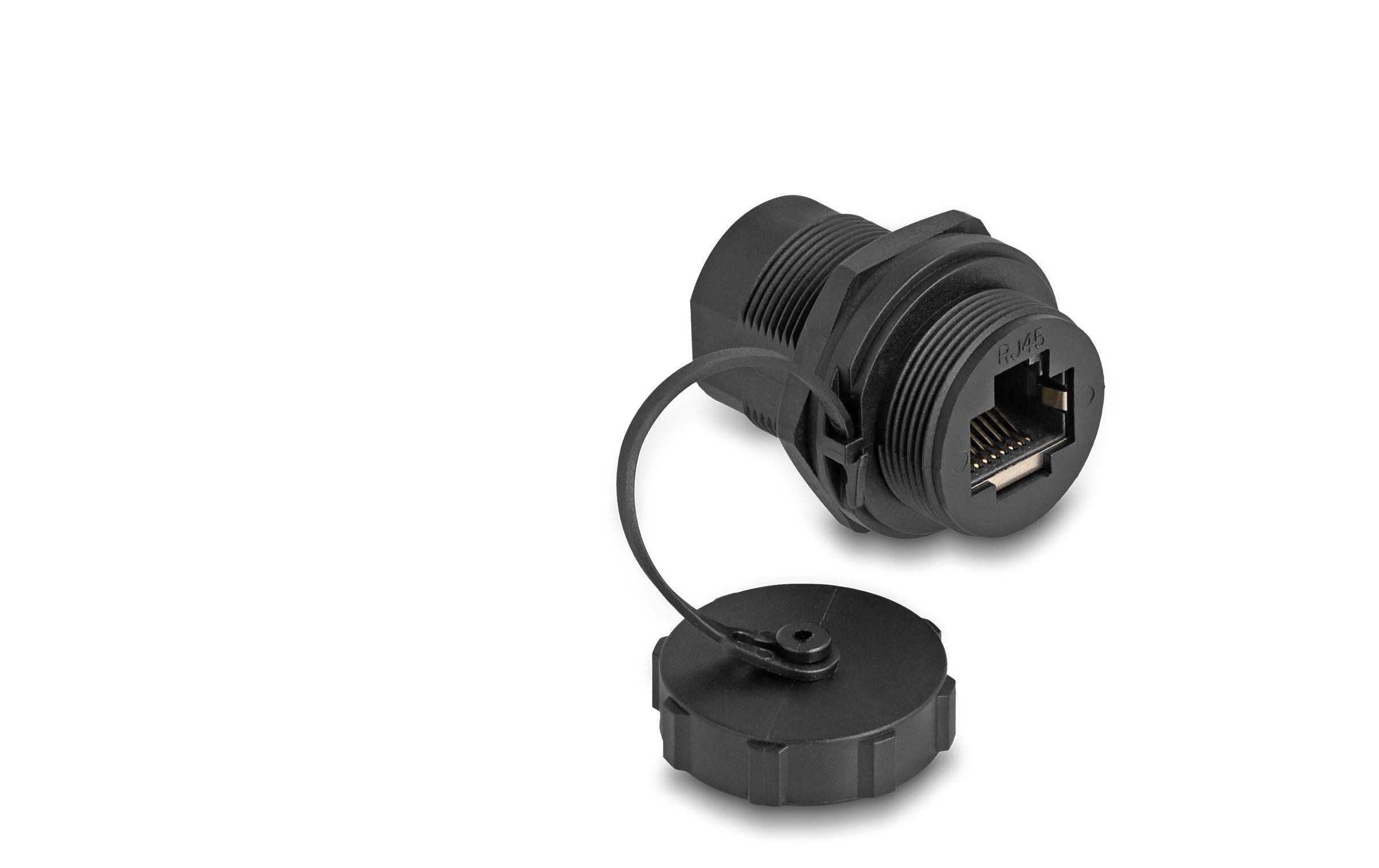 Delock Kupplung RJ45 Cat.6A mit Verschlusskappe 1 Stück