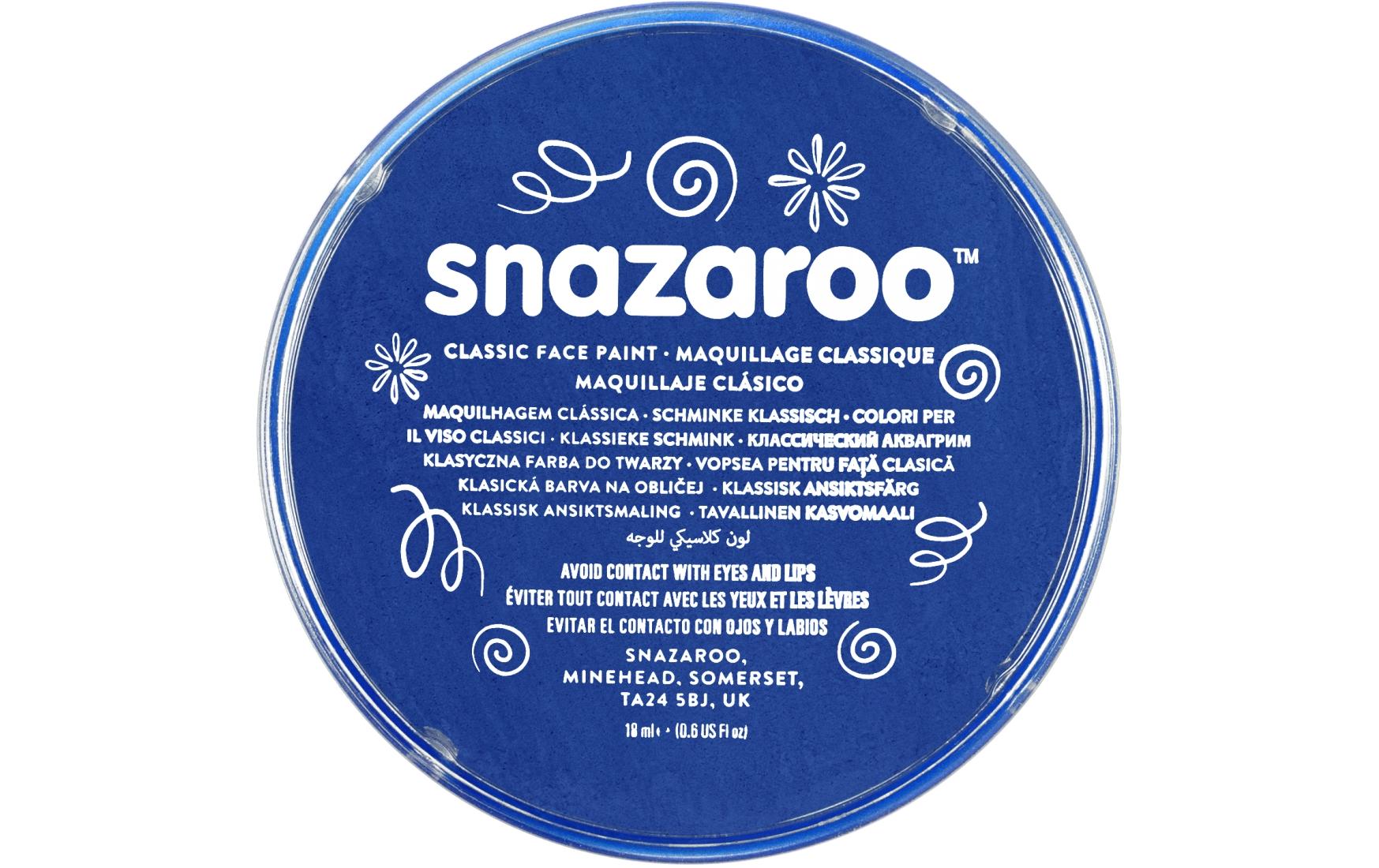 Snazaroo Schminkfarbe Blister 18 ml, Blau