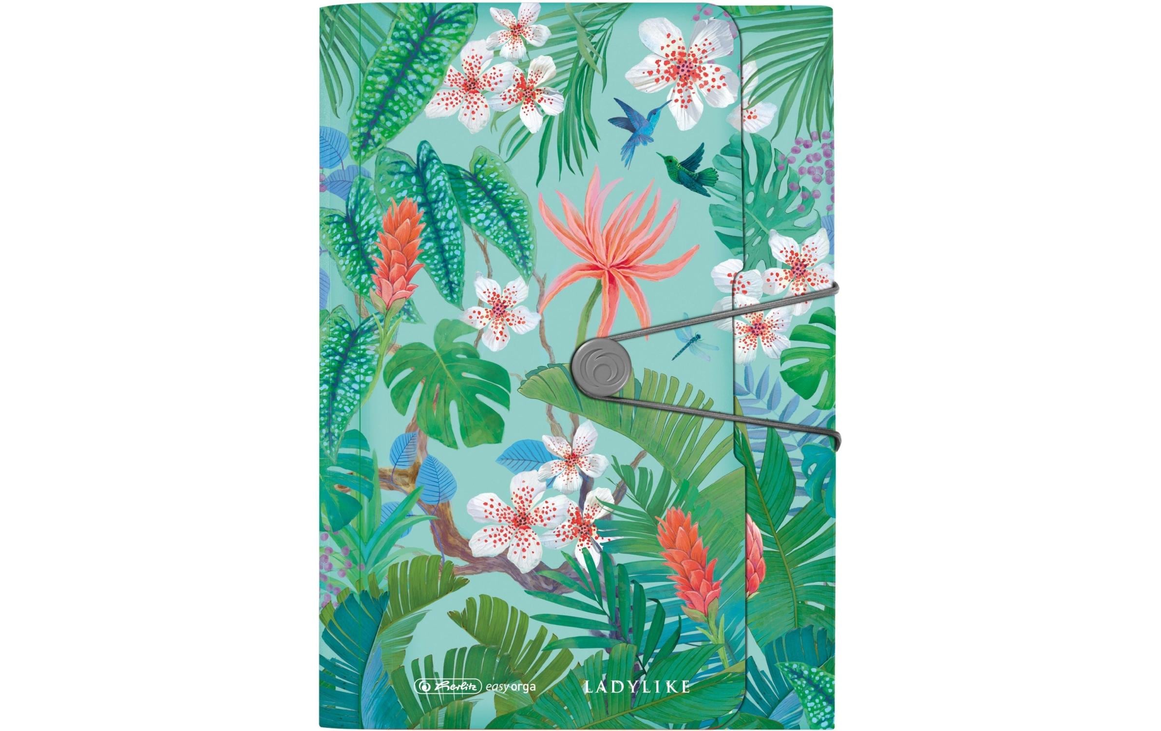 Herlitz Fächermappe Ladylike Jungle A4, 12 dehnbare Fächer
