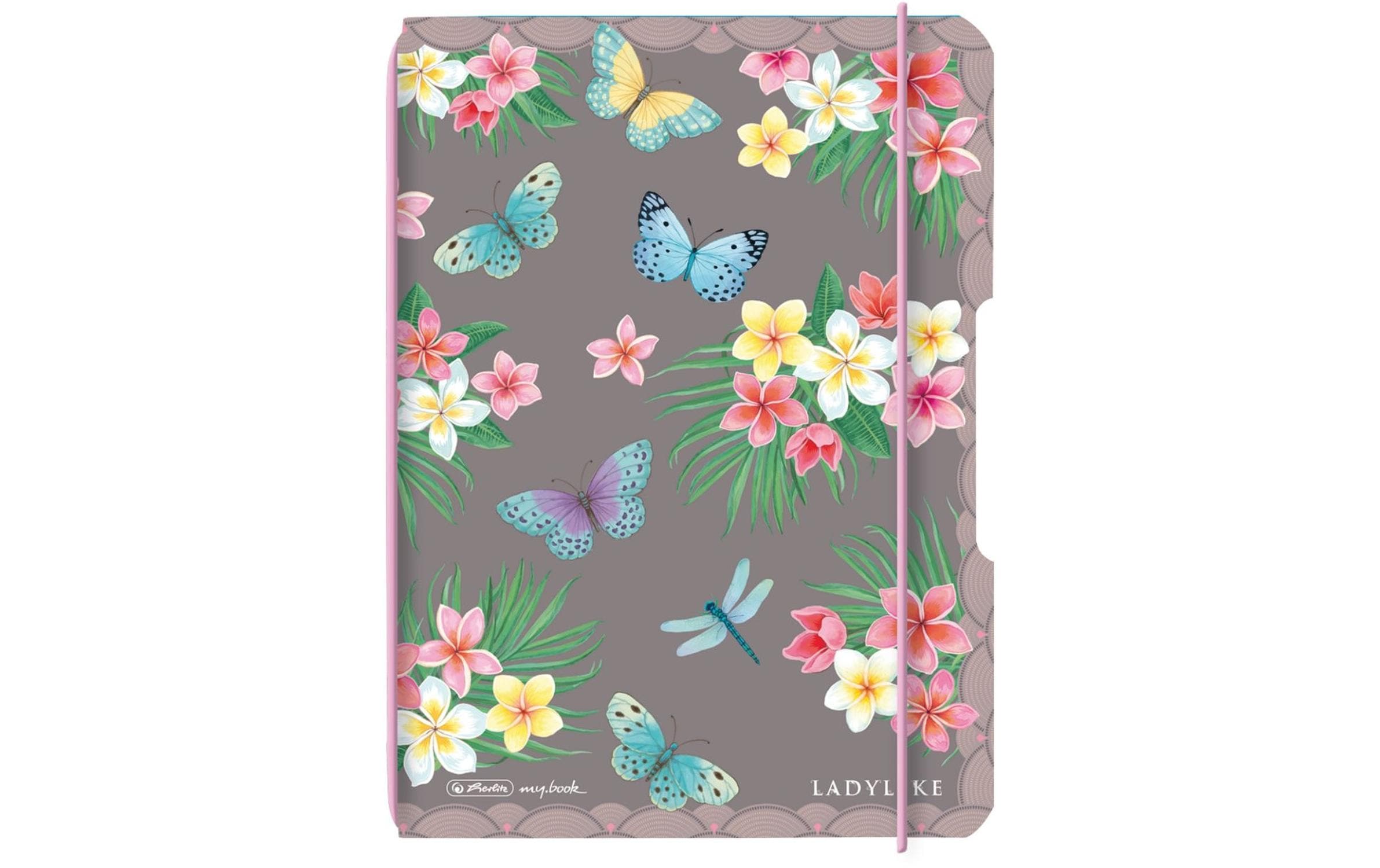 Herlitz Notizheft Ladylike Butterflies A6, 40 Blätter, punktiert