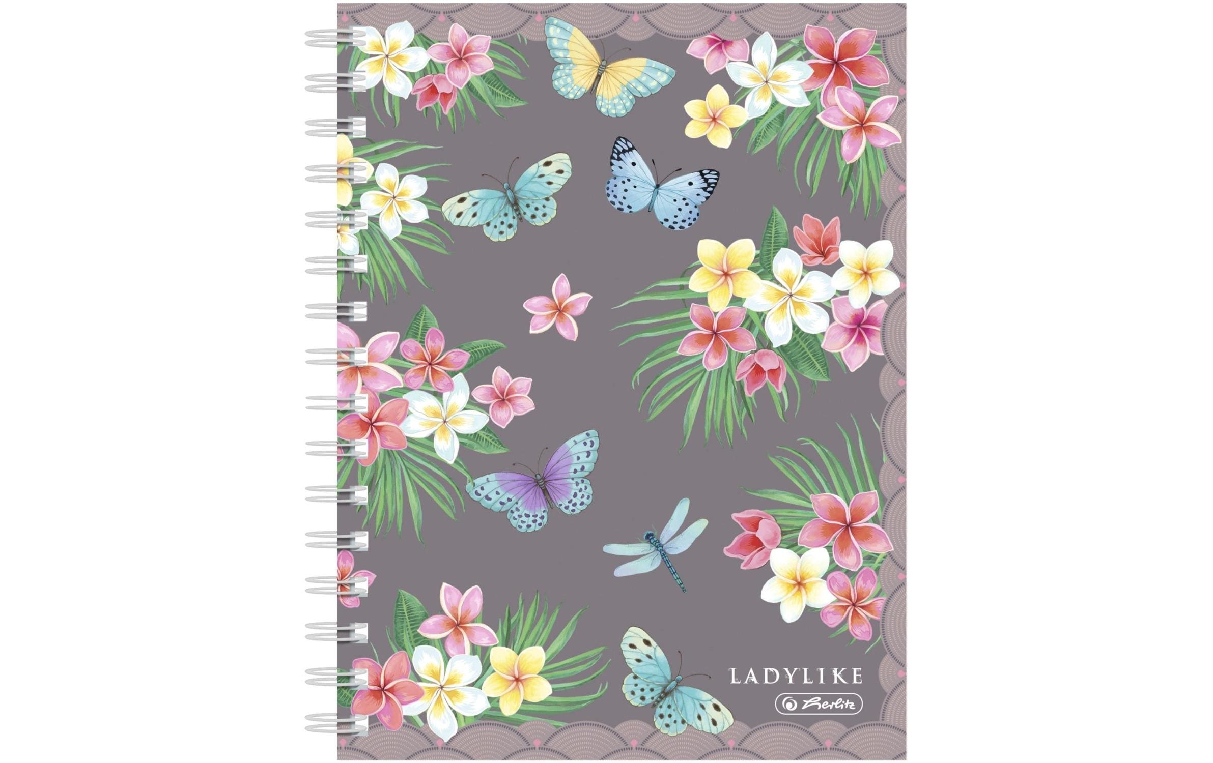 Herlitz Notizbuch Ladylike Butterflies A5, 100 Blätter