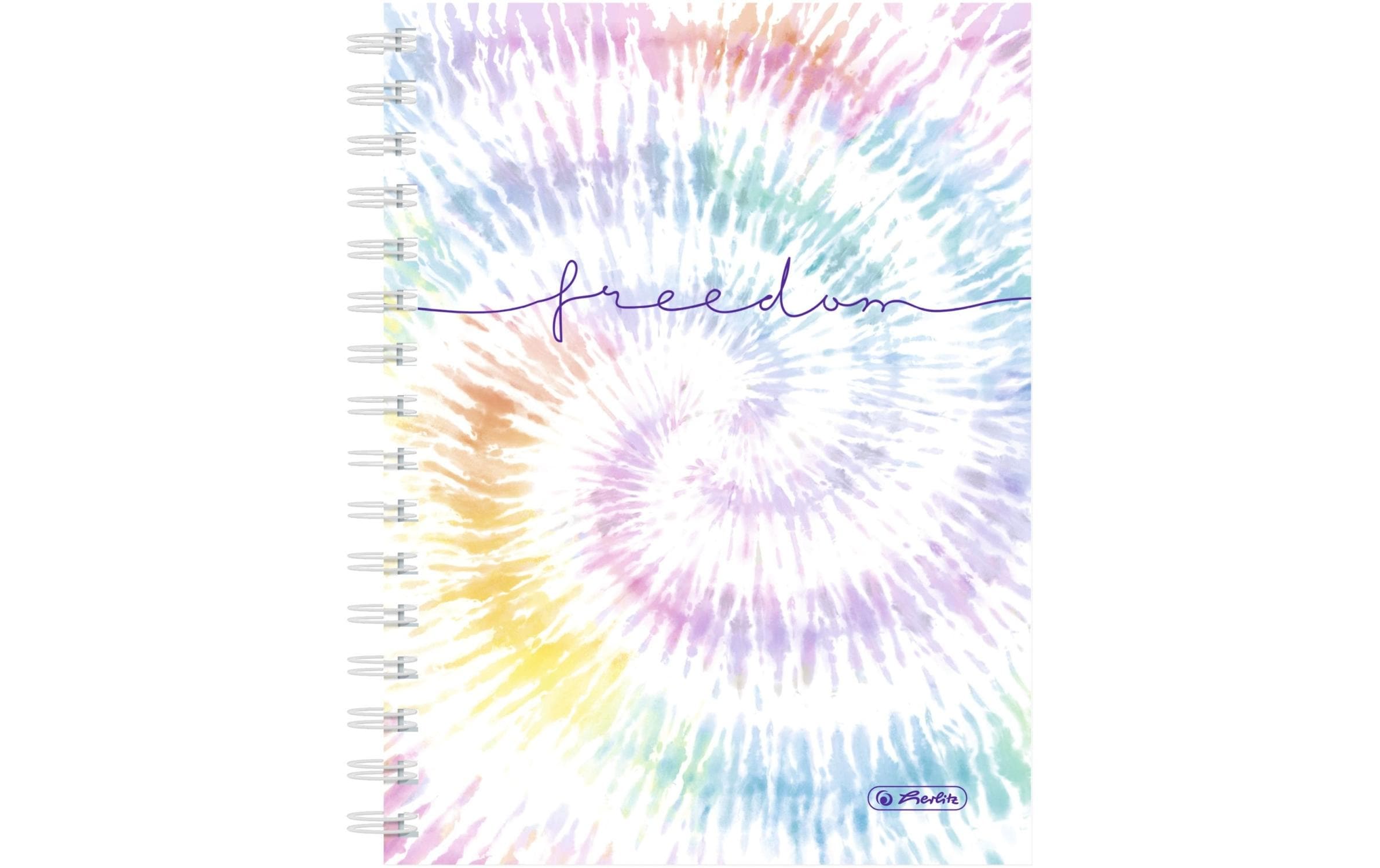 Herlitz Schulheft Spiralbuch New Batik Freedom A5, 100 Blätter