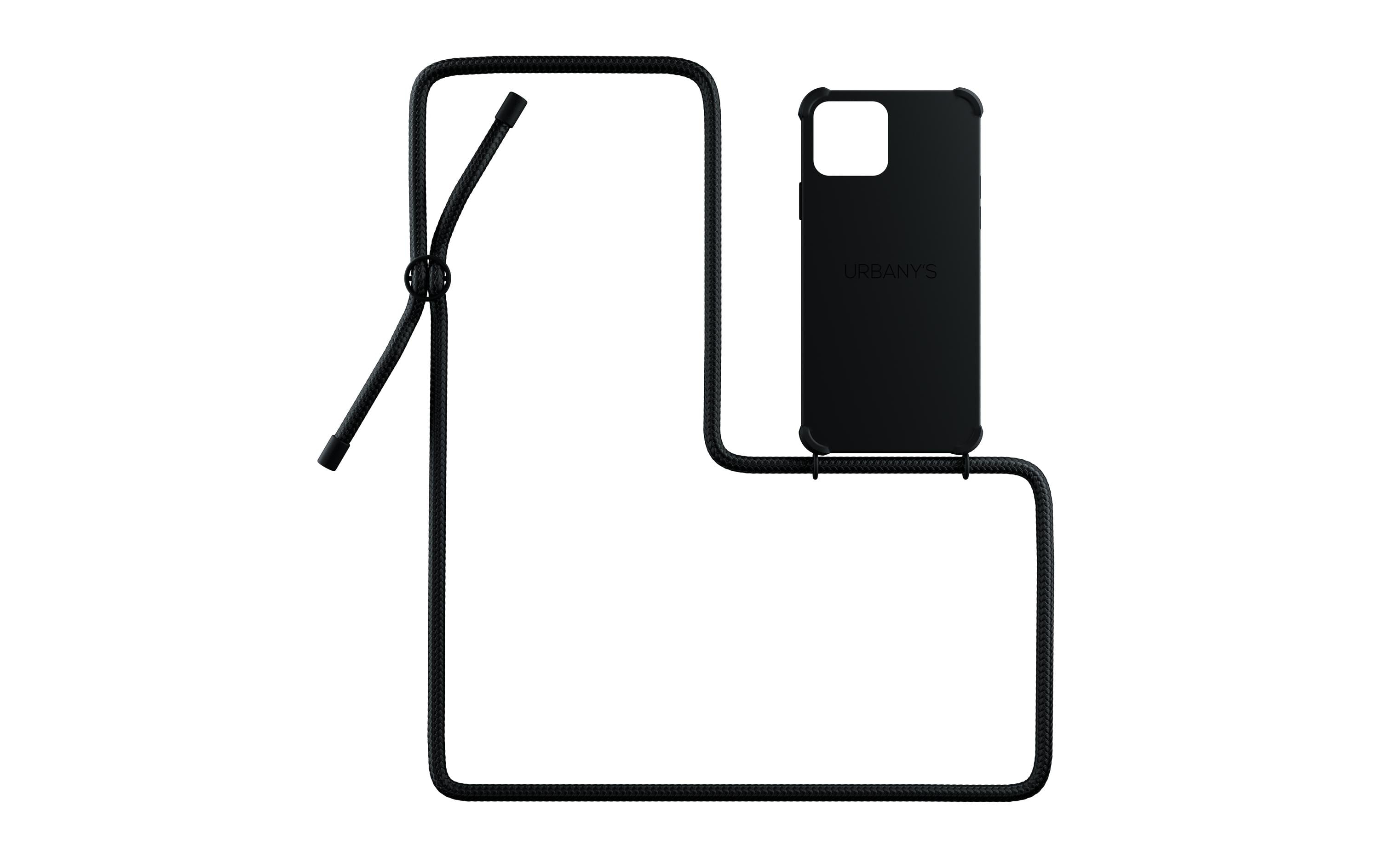 Urbany's Necklace Case iPhone 14 Plus All Black Matt