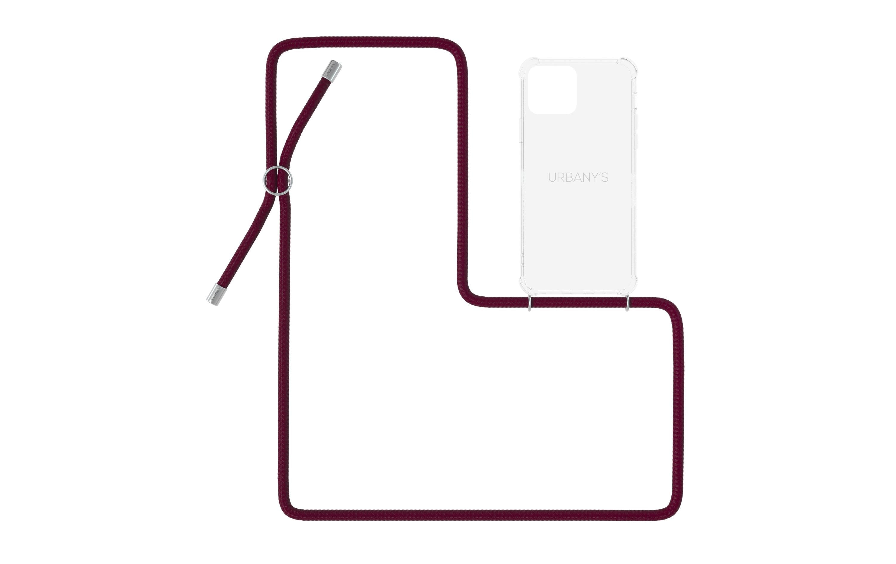 Urbany's Necklace Case iPhone 14 Plus Red Wine