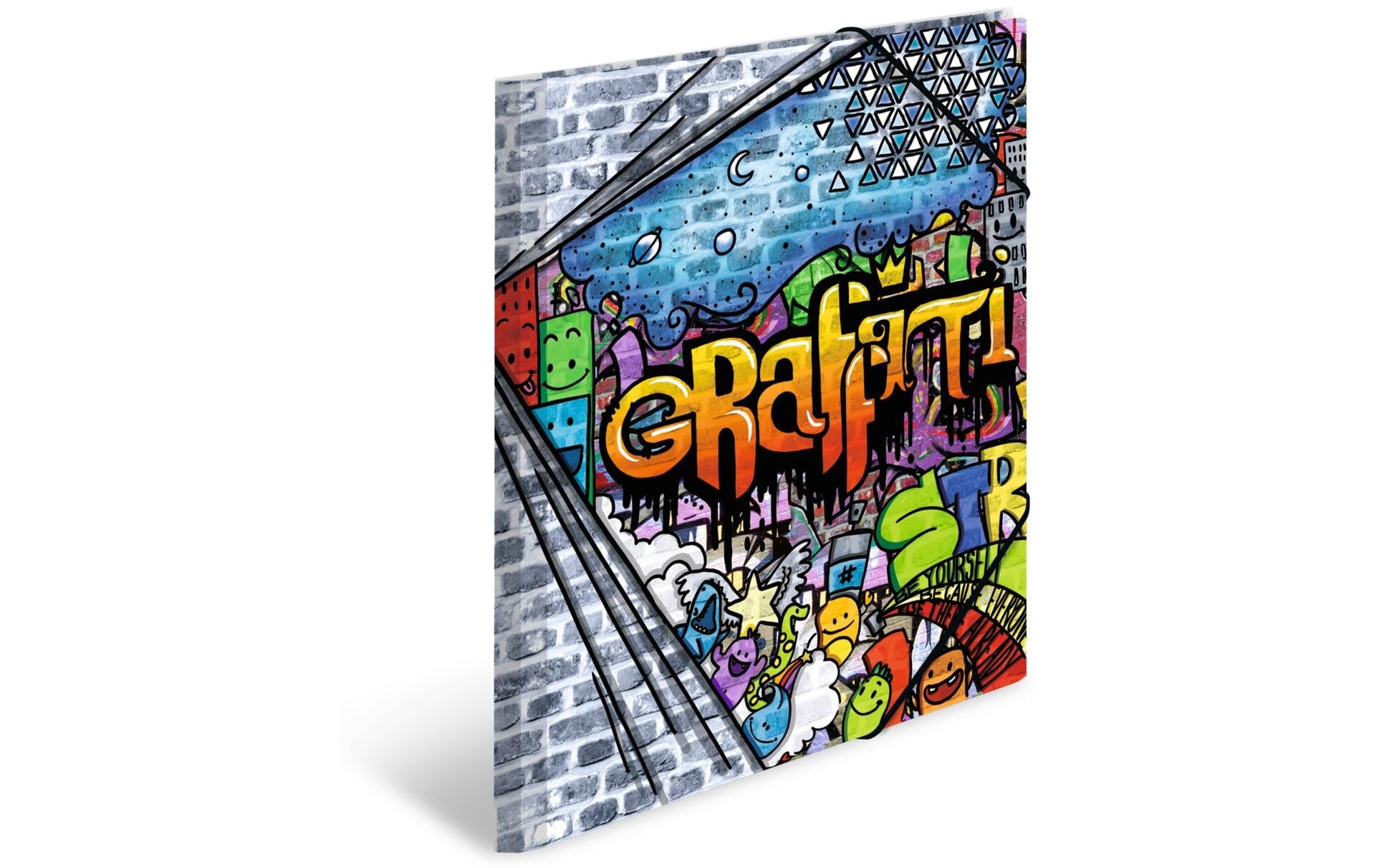 HERMA Gummibandmappe A4 Graffiti, Polypropylen, mit Innendruck