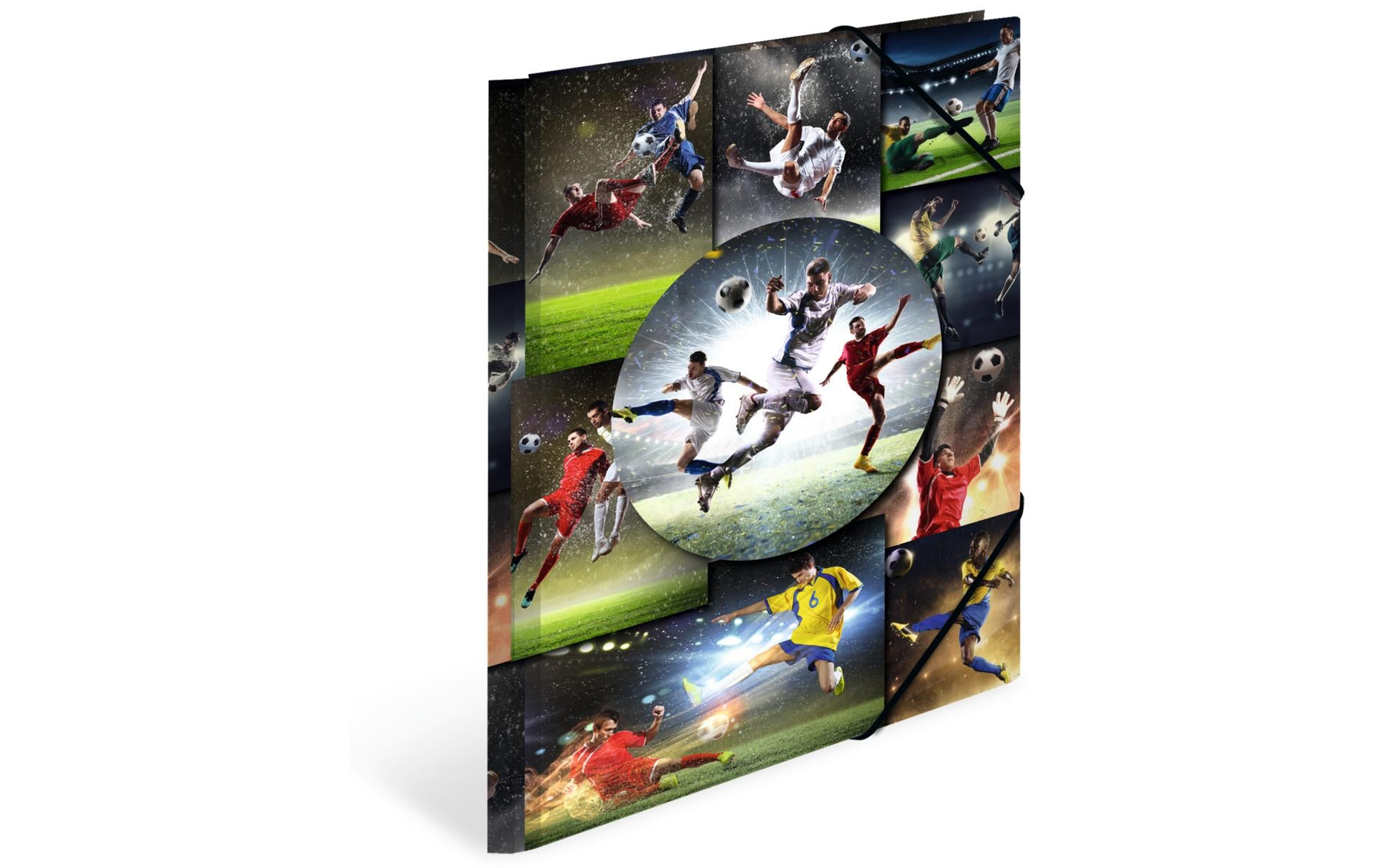 HERMA Gummibandmappe A4 Football, Karton, mit Innendruck