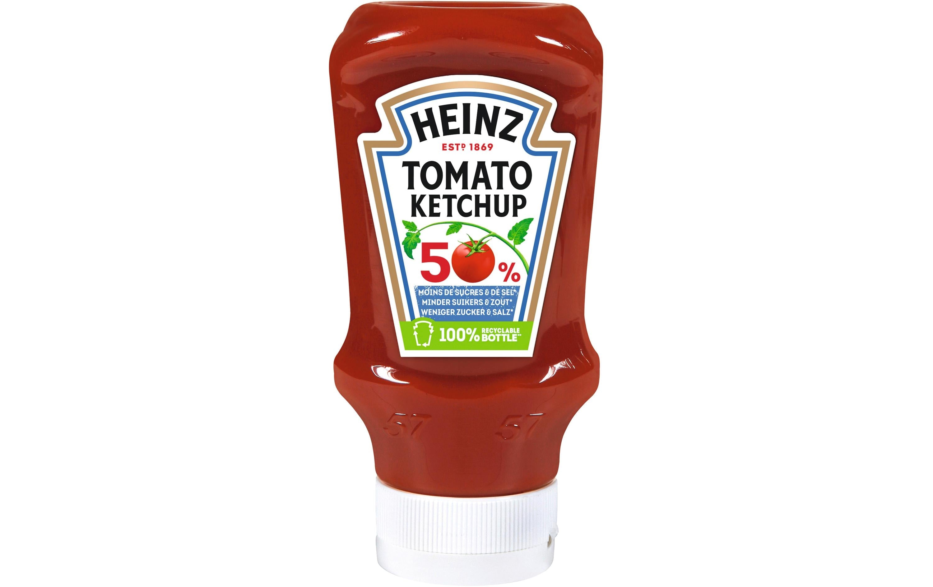 Heinz Tomaten Ketchup 50% weniger Zucker 545 g