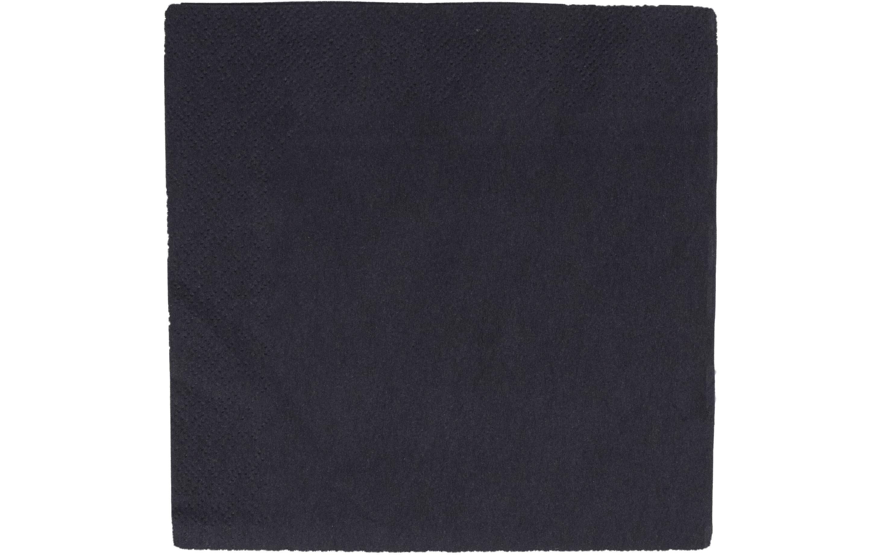 ELCO Cocktailservietten 25 cm x 25 cm, 50 Stück, Schwarz