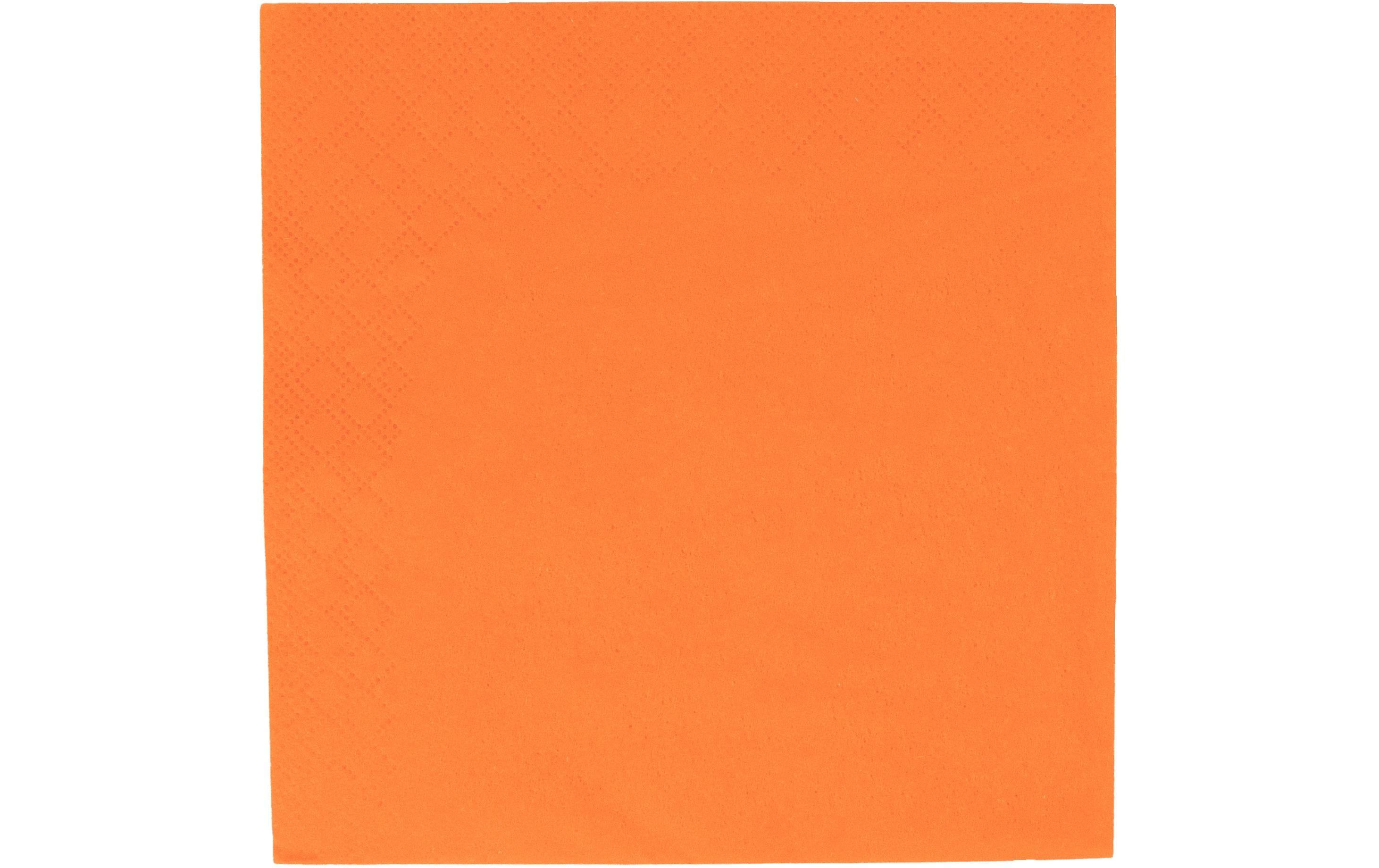 ELCO Papierservietten 33 cm x 33 cm, 100 Stück, Orange