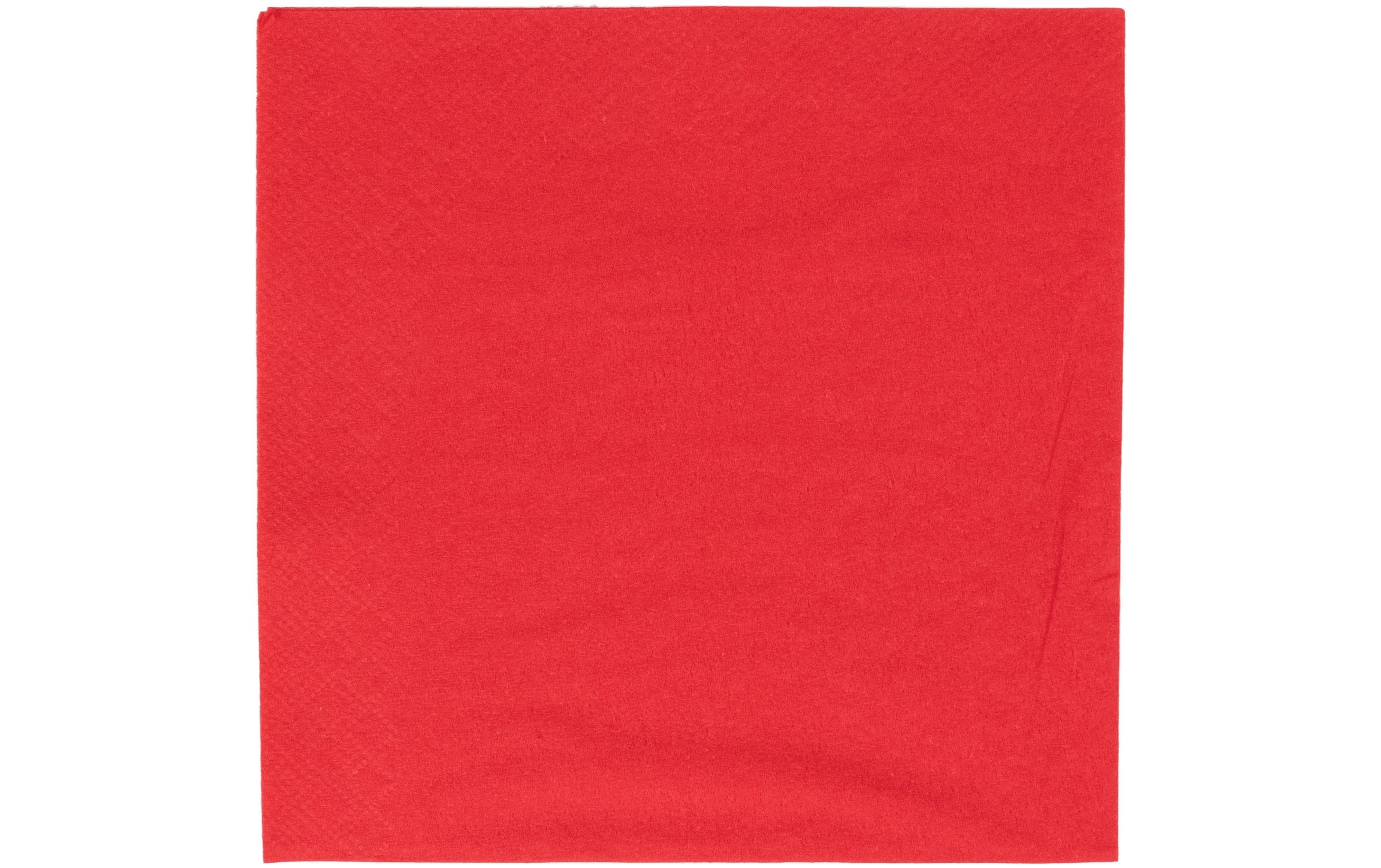 ELCO Papierservietten 33 cm x 33 cm, 100 Stück, Rot