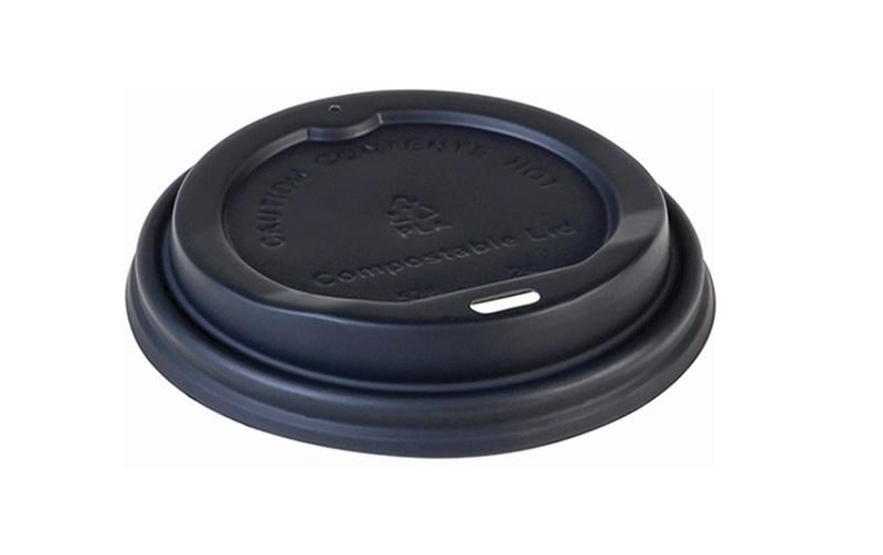 Haushaltsware Deckel zu 200 ml Kaffeebecher, 50 Stück, Schwarz