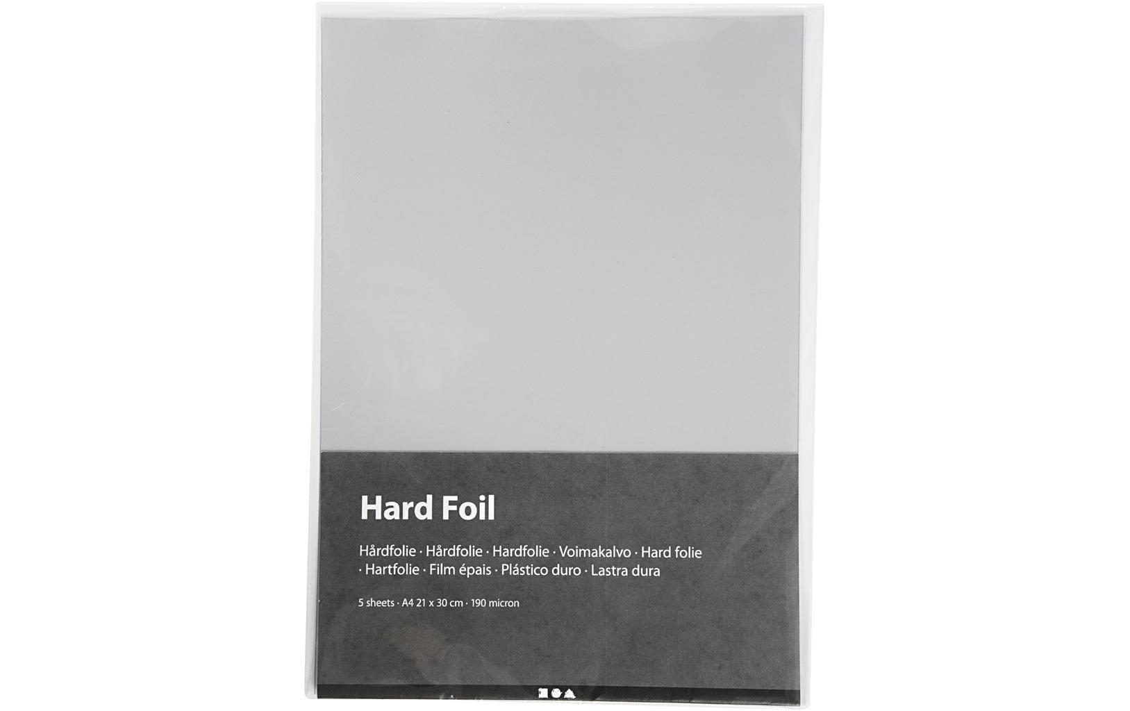 Creativ Company Bastelpapier A4, 5 Blatt, Transparent