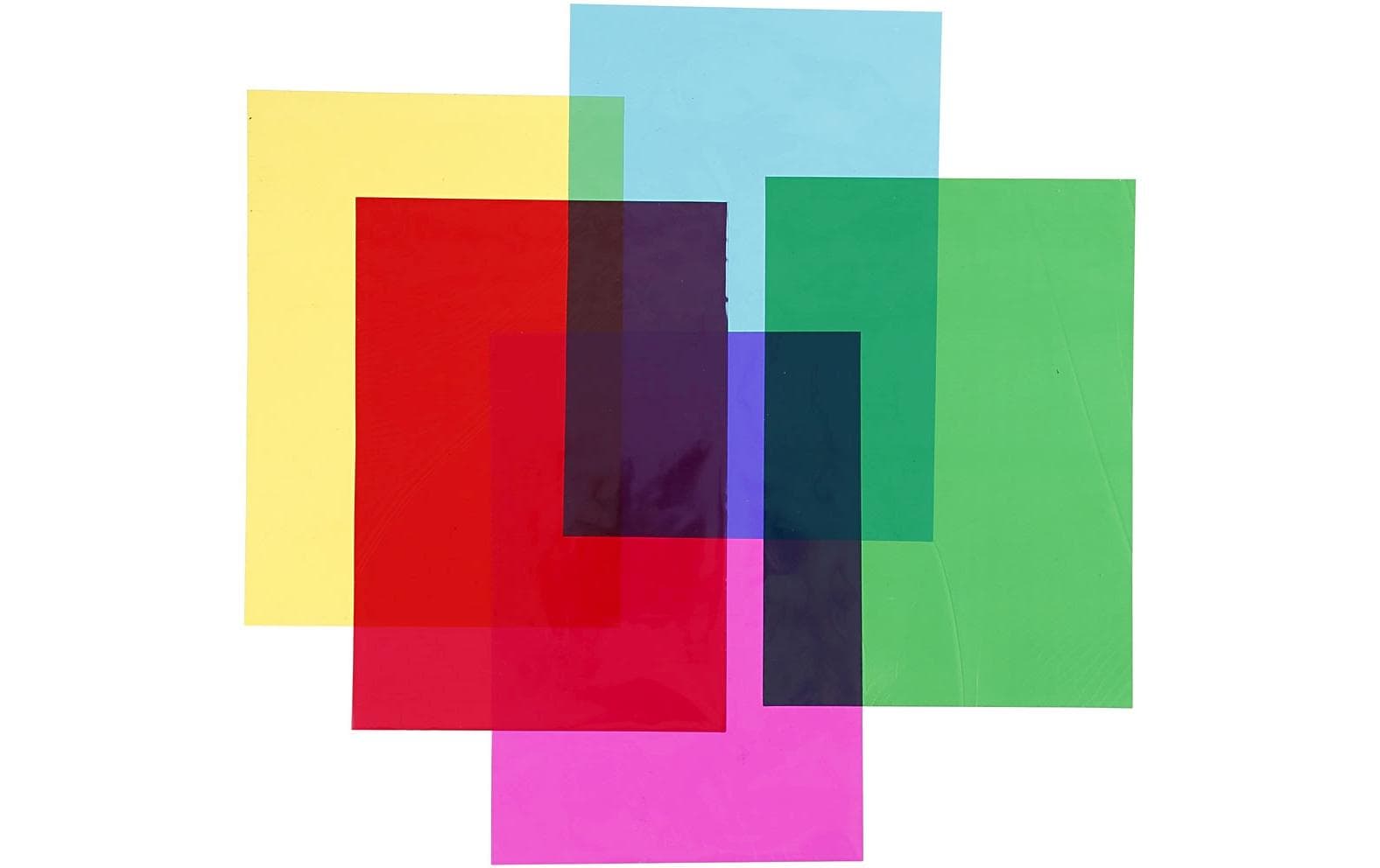 Creativ Company Bastelpapier Cellophan A4, 20 Blatt, Mehrfarbig