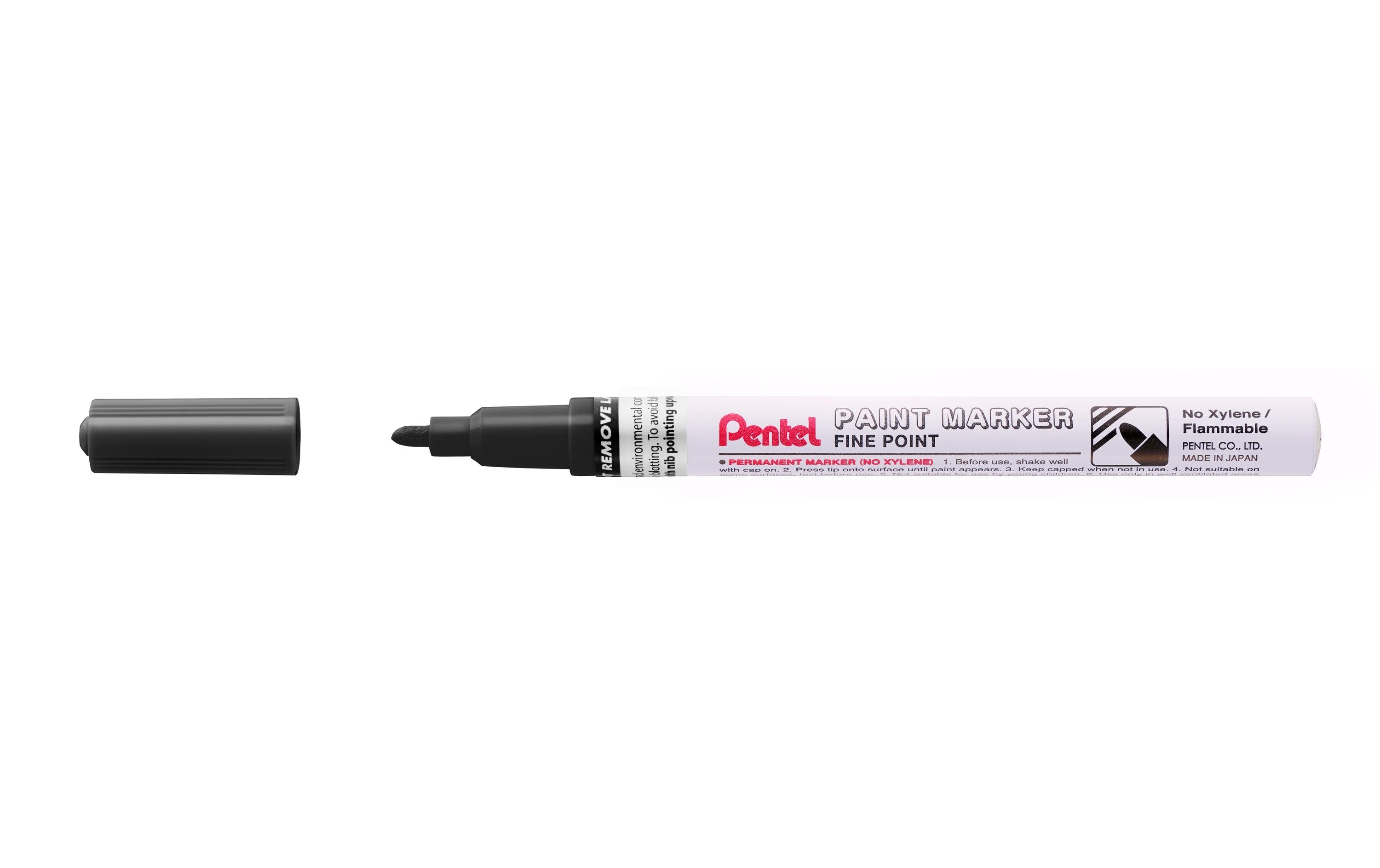 pentel Permanent-Marker Paint 1.5 mm, Schwarz matt