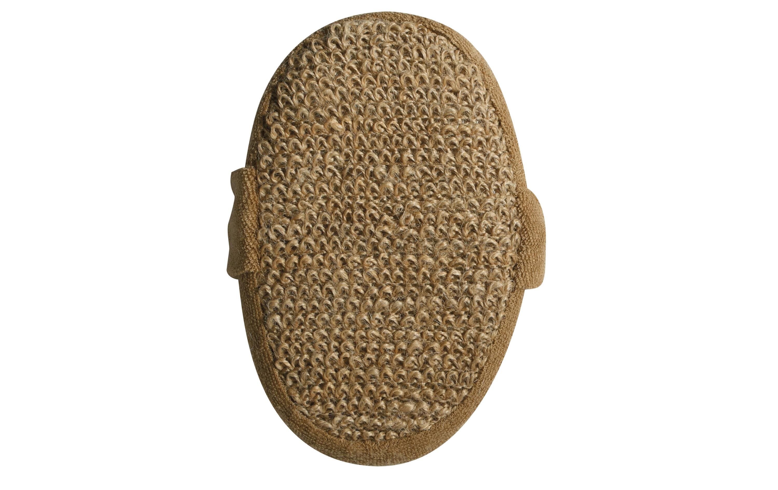 MSV Peelingschwamm aus Jute 17.5 x 10.3 cm, Braun