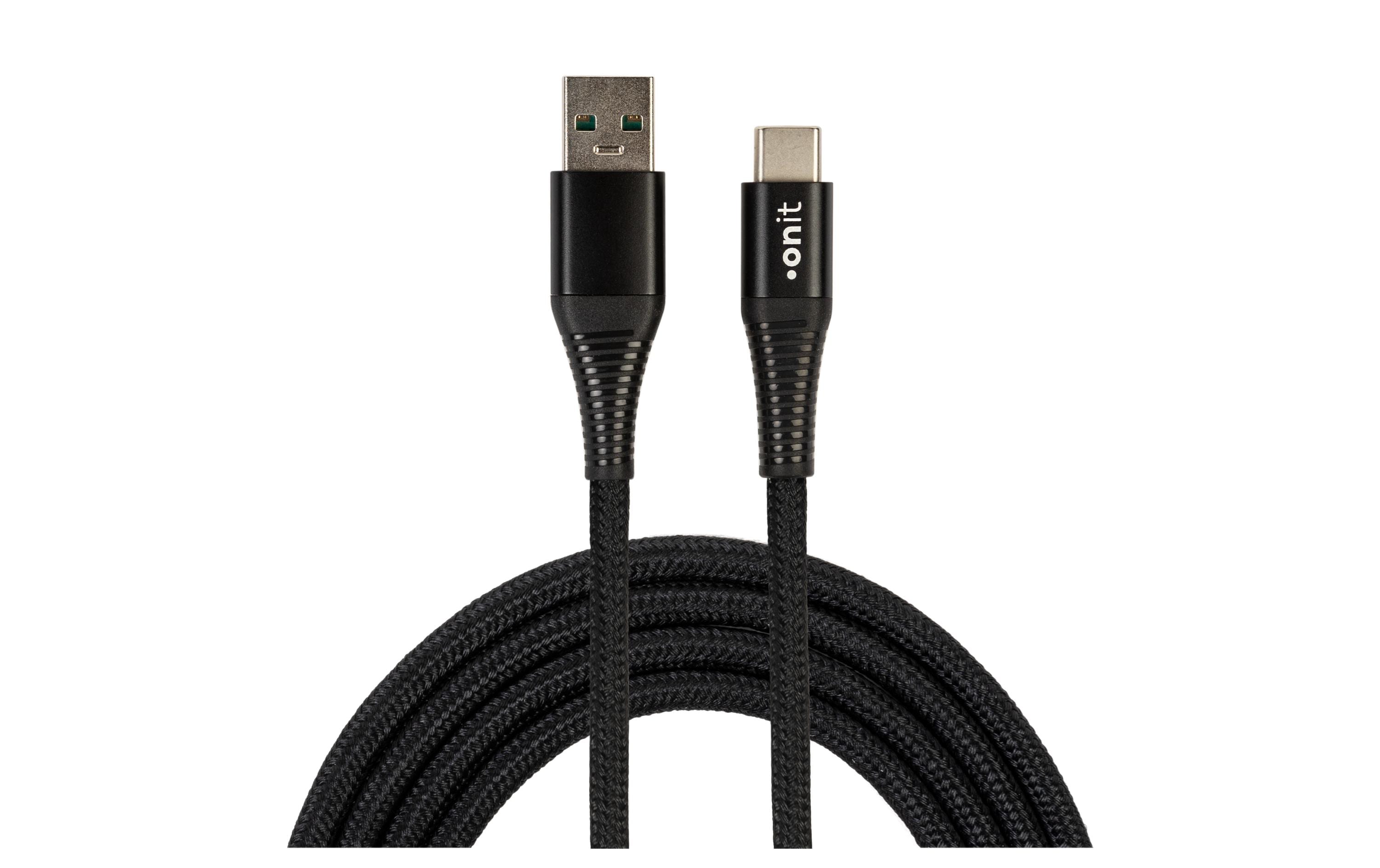onit USB 2.0-Kabel USB A - USB C 0.5 m, Schwarz