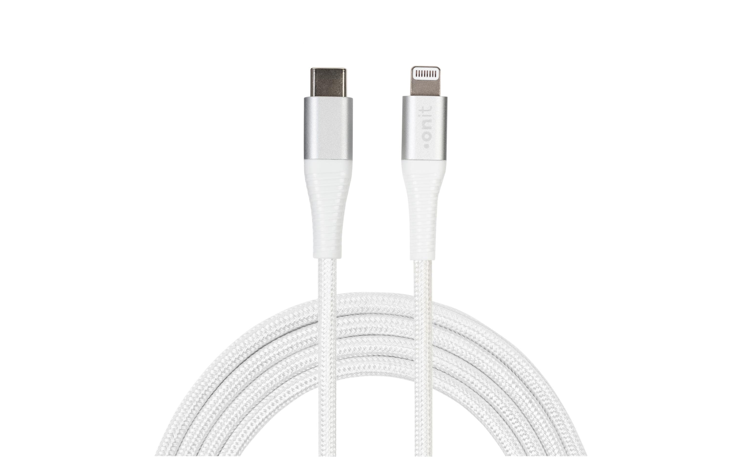 onit USB 2.0-Kabel MFi USB C - Lightning 1 m, Weiss