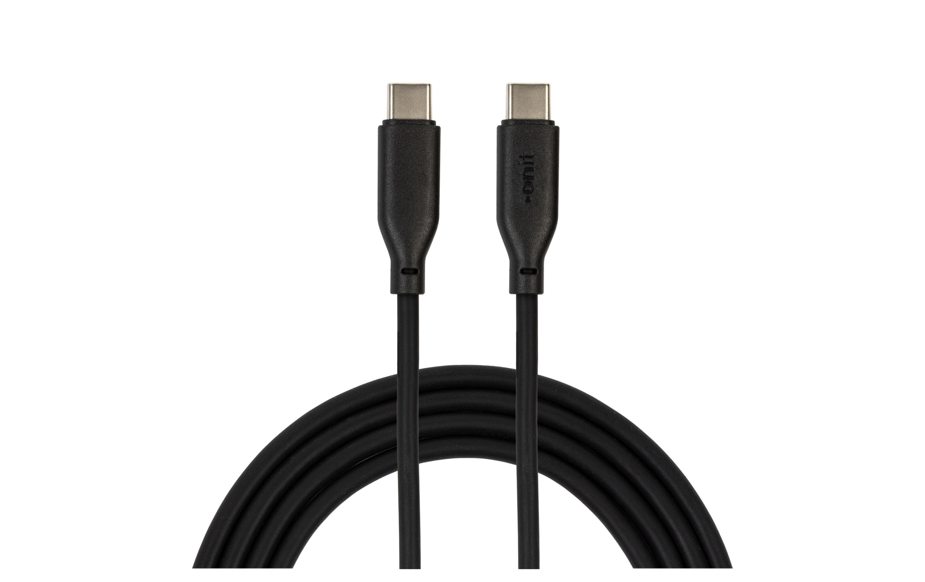 onit USB 2.0-Kabel Silikon USB C - USB C 1.5 m, Schwarz