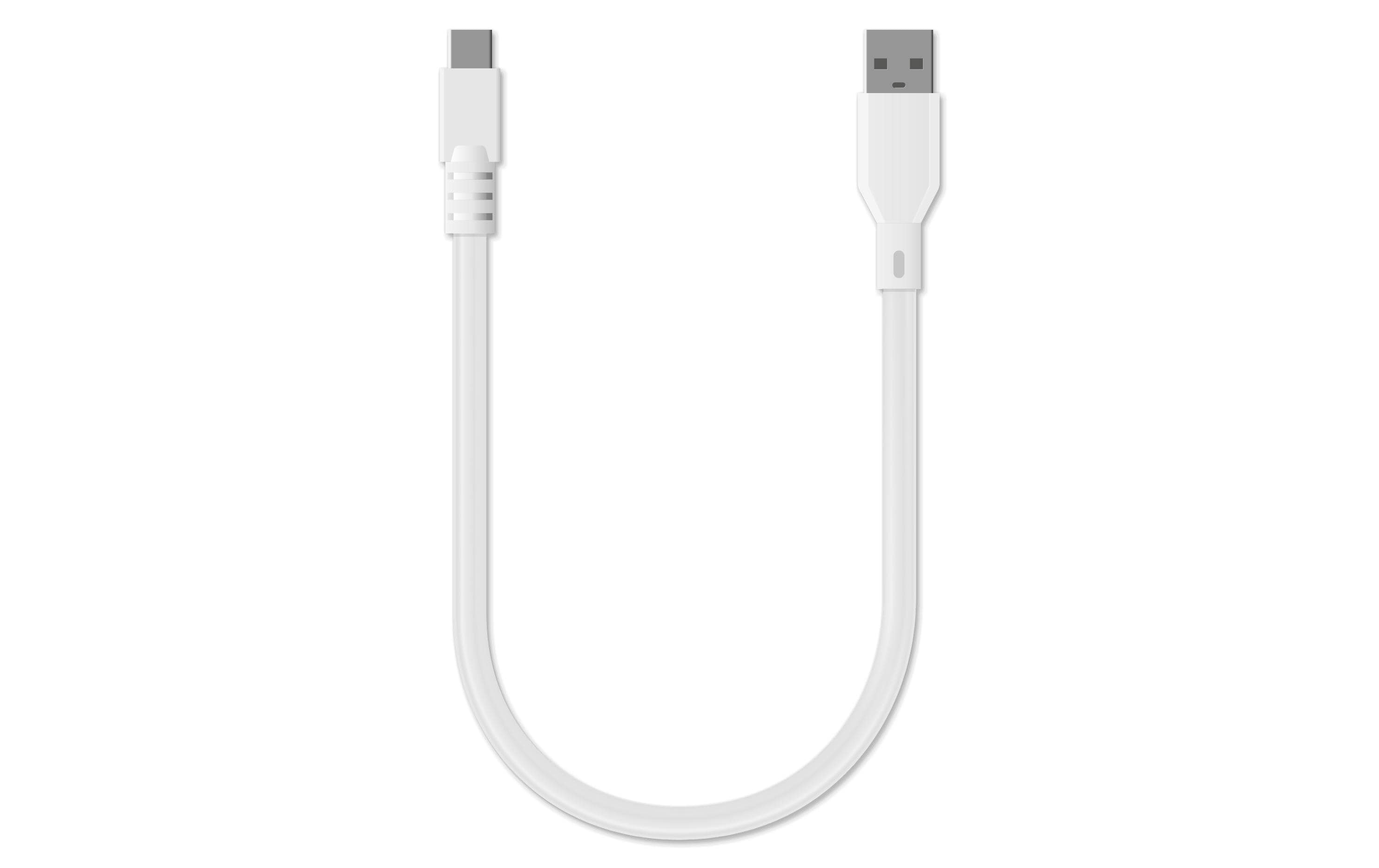 OXON USB 2.0-Kabel Gooseneck USB A - USB C 0.3 m
