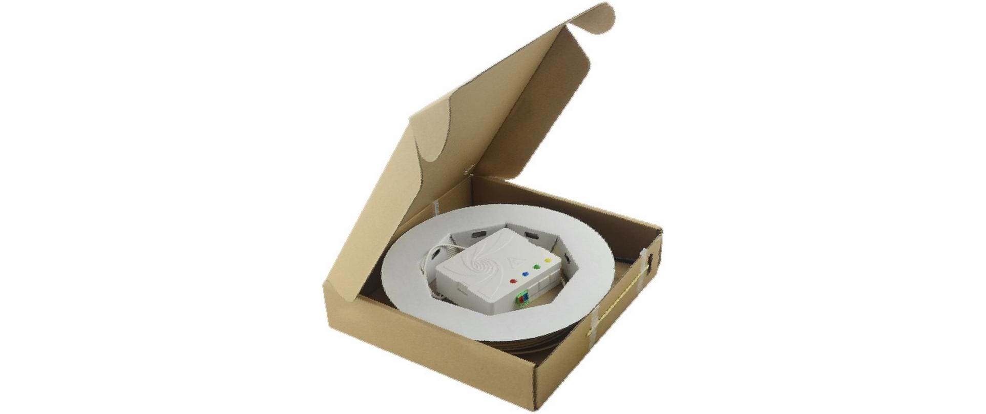 Lightwin FTTH OTO Box 2x LC/APC Kupplungen, Breakoutkabel 50 m