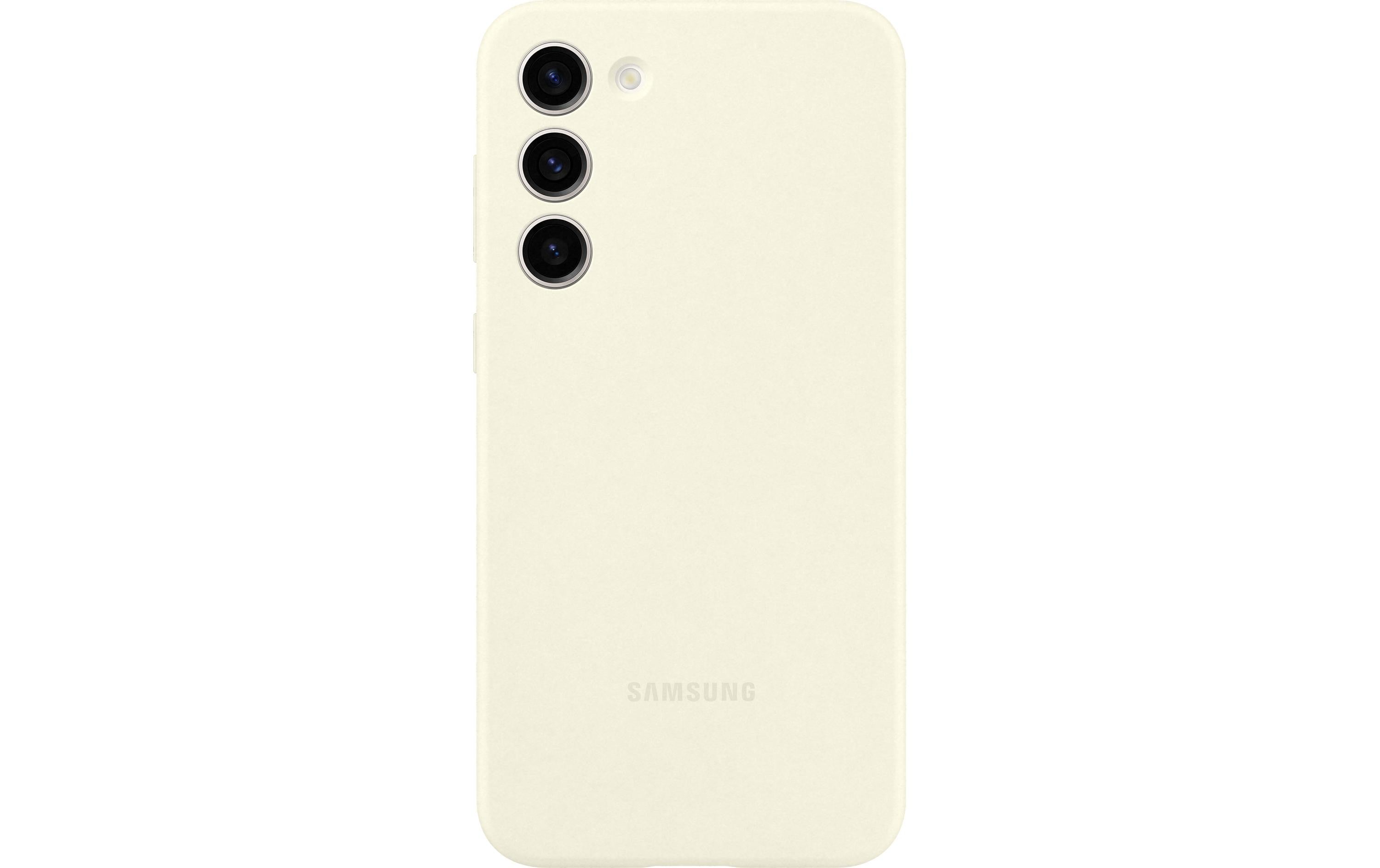 Samsung Back Cover Silicone Galaxy S23+ Creme