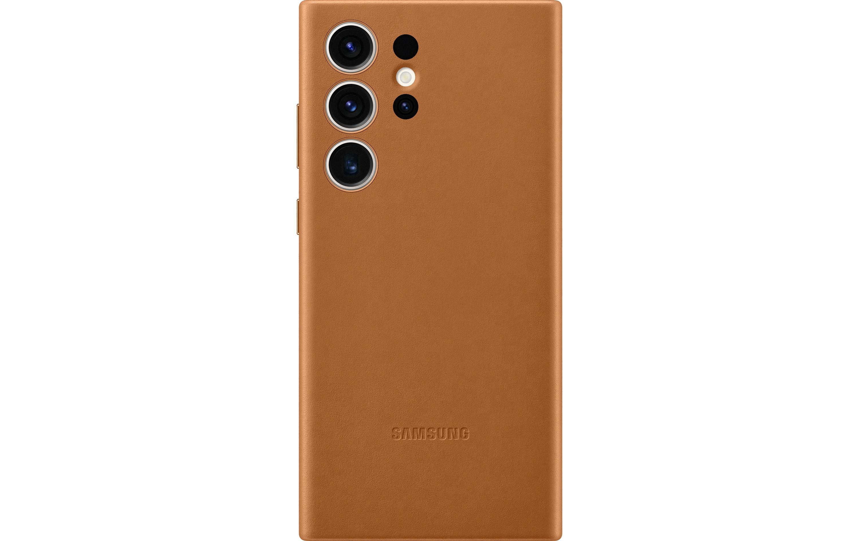 Samsung Back Cover Leather Galaxy S23 Ultra Braun