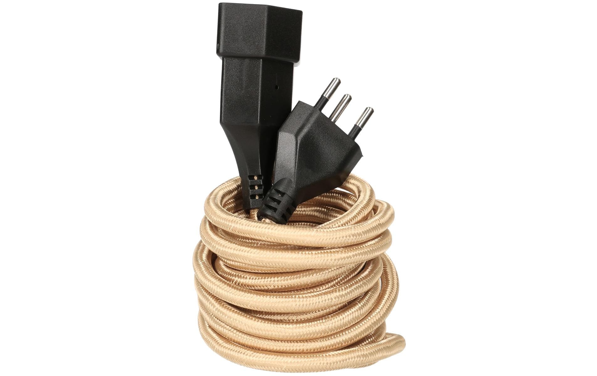 maxTex Verlängerungskabel 3 m T13 - T12, Gold