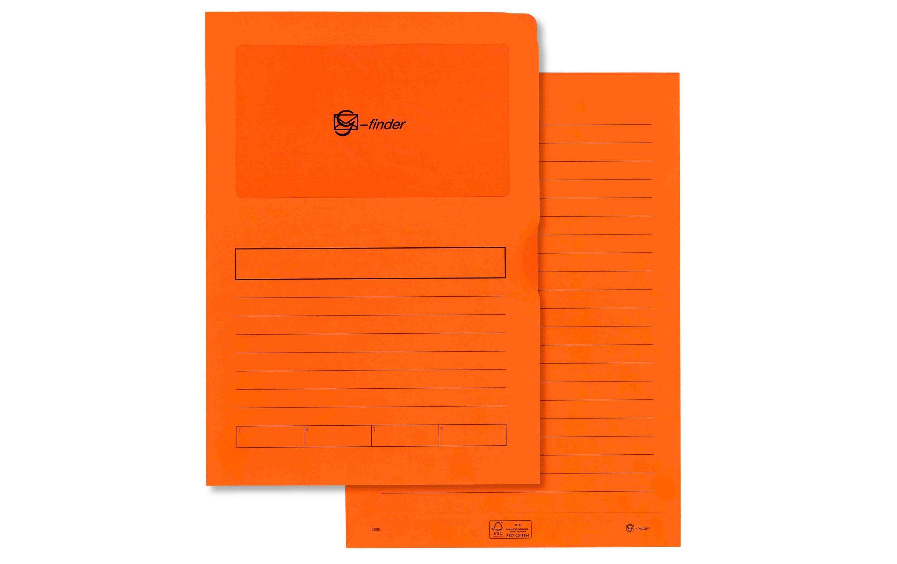 Goessler Ordnungsmappe G-Finder mit VD Orange, 100 Stück