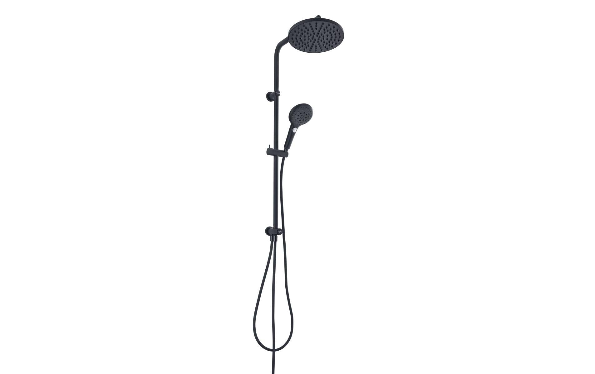 diaqua® Duschsystem Wakuda Push, Schwarz matt